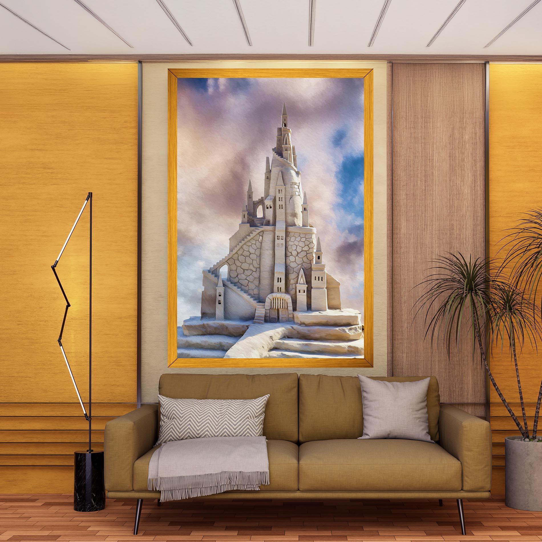 Leinwandbild Cream Castle mockup 9