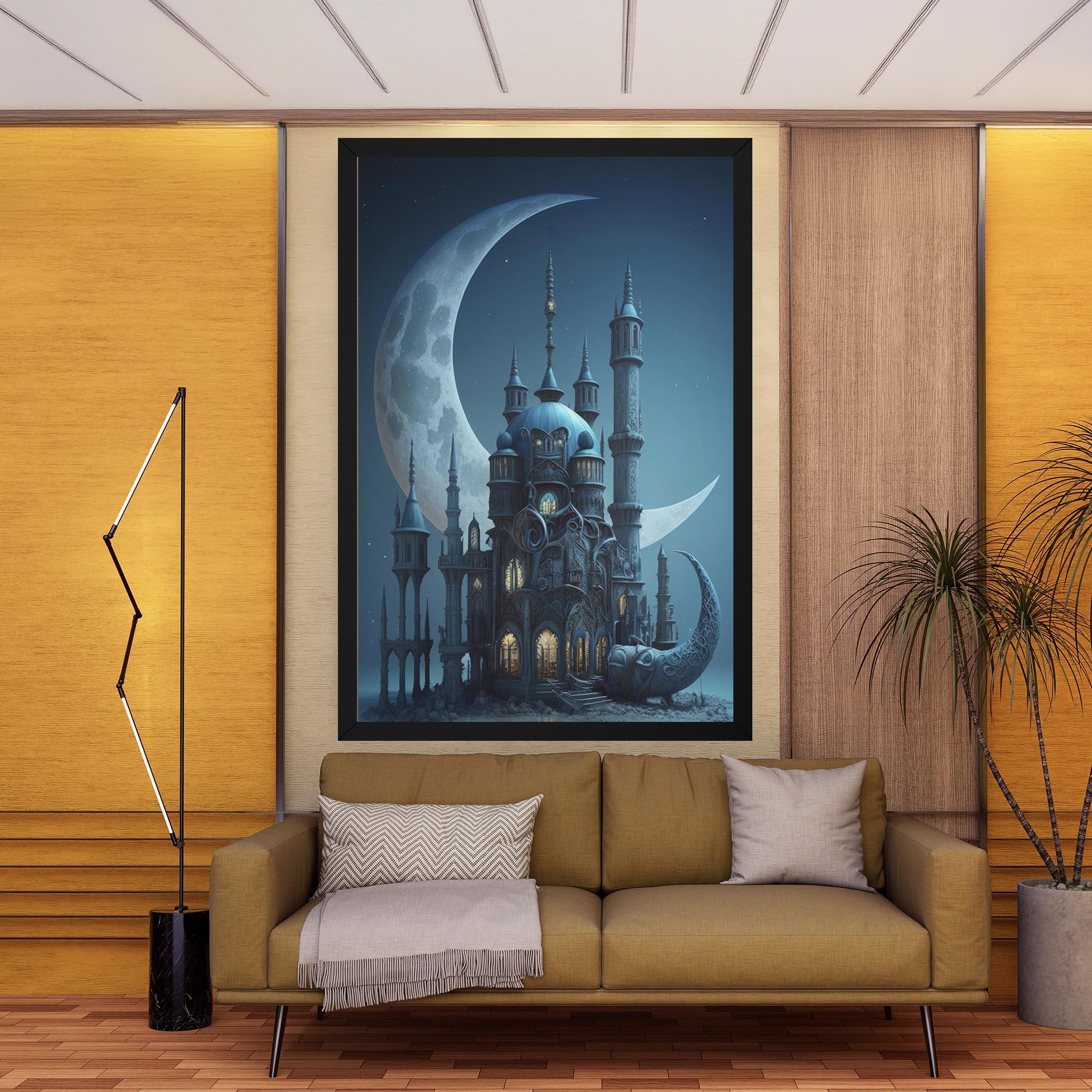 Leinwandbild Mosque Moon mockup 9