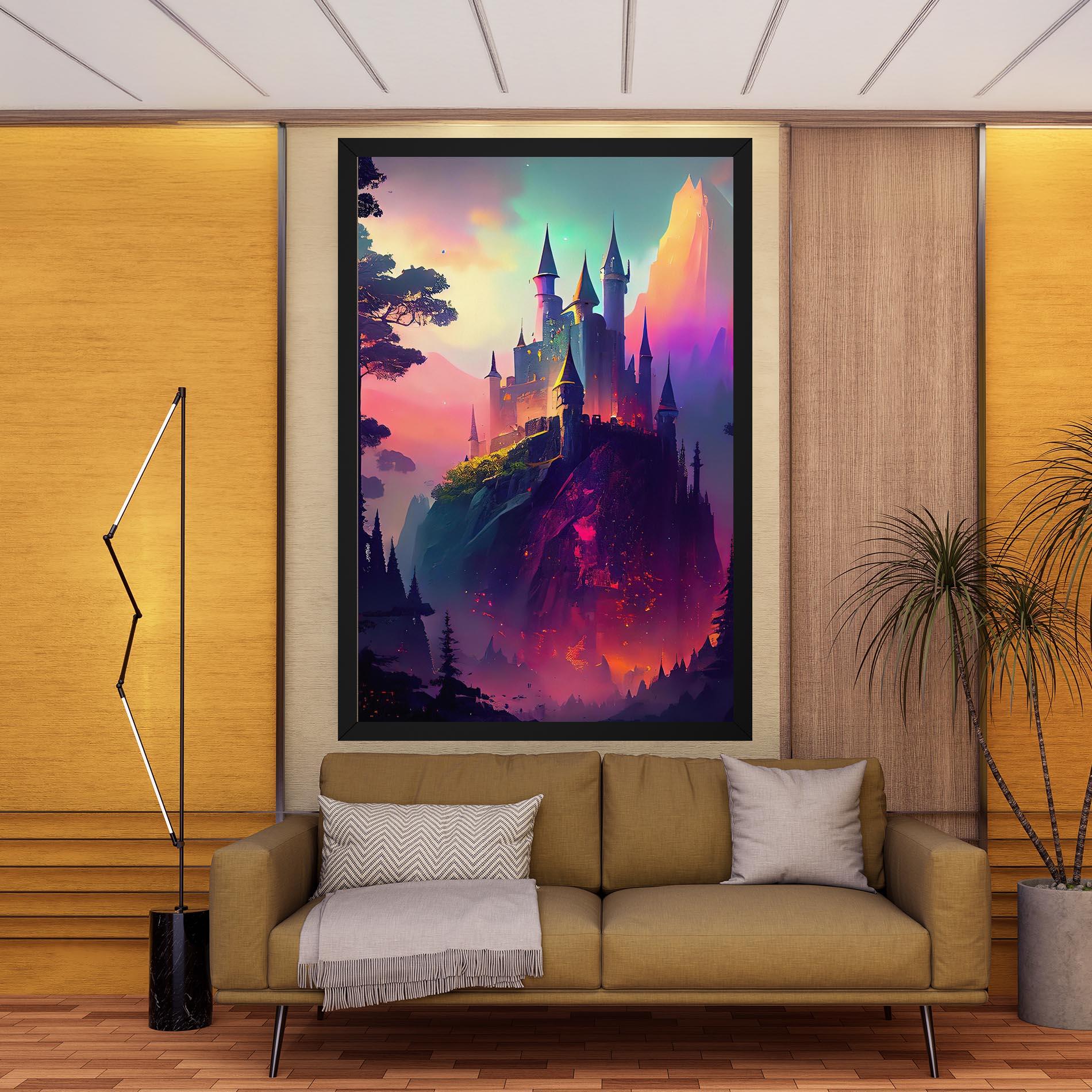Leinwandbild Purple Orange Castle mockup 9