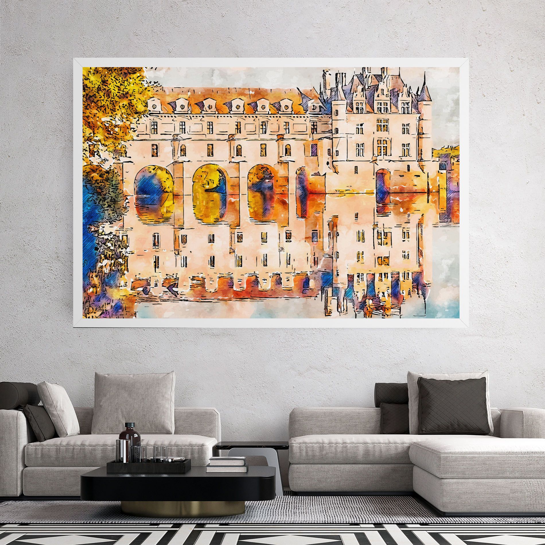 Blue Orange Castle mockup 2