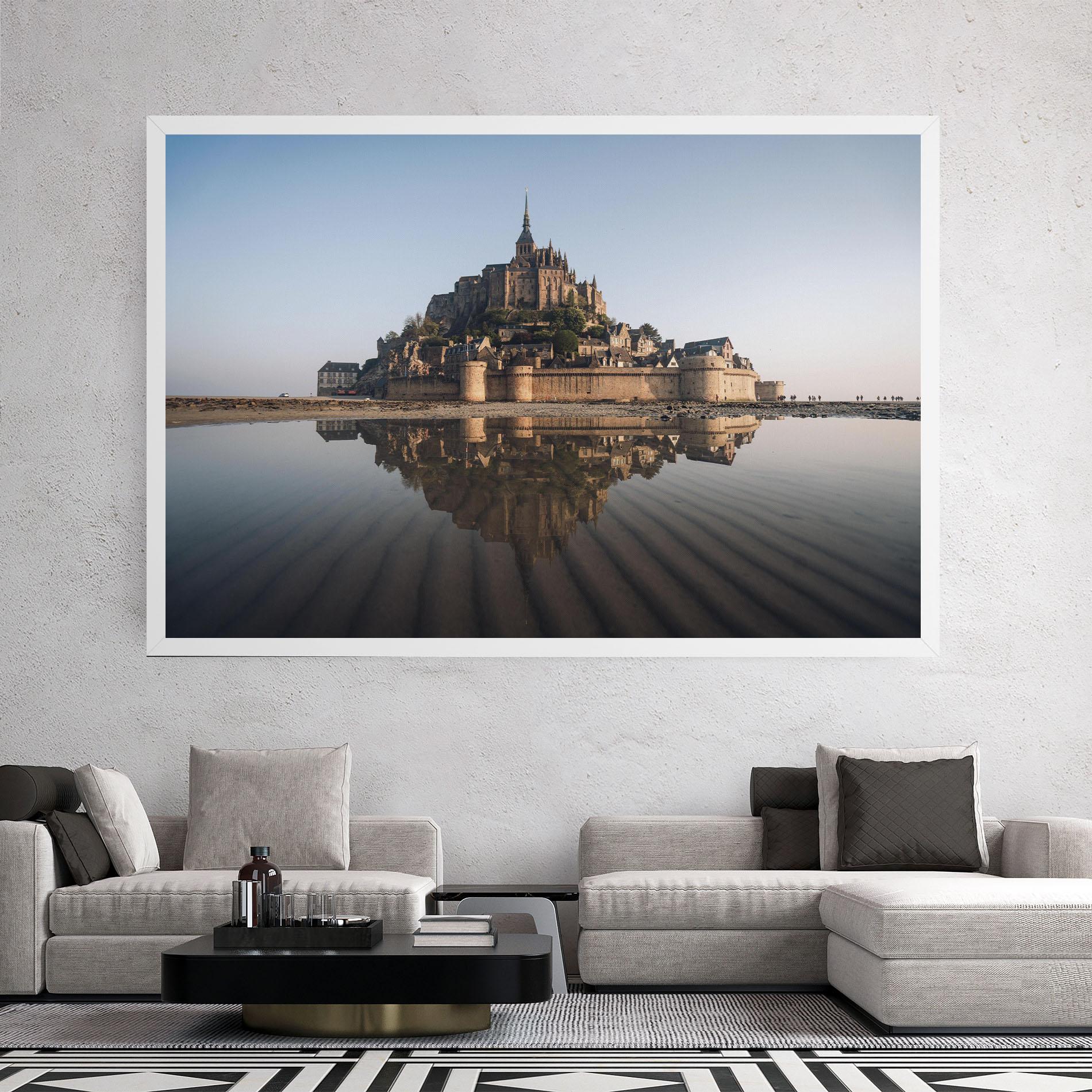 Leinwandbild Castle Reflection mockup 2