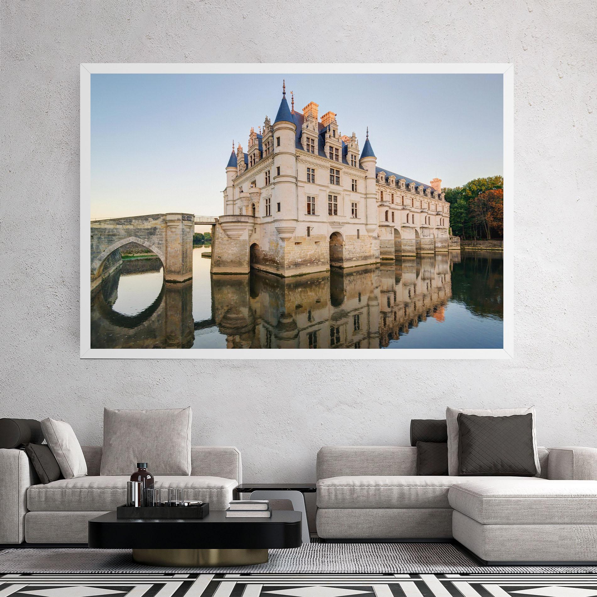 Leinwandbild Chateau France mockup 2