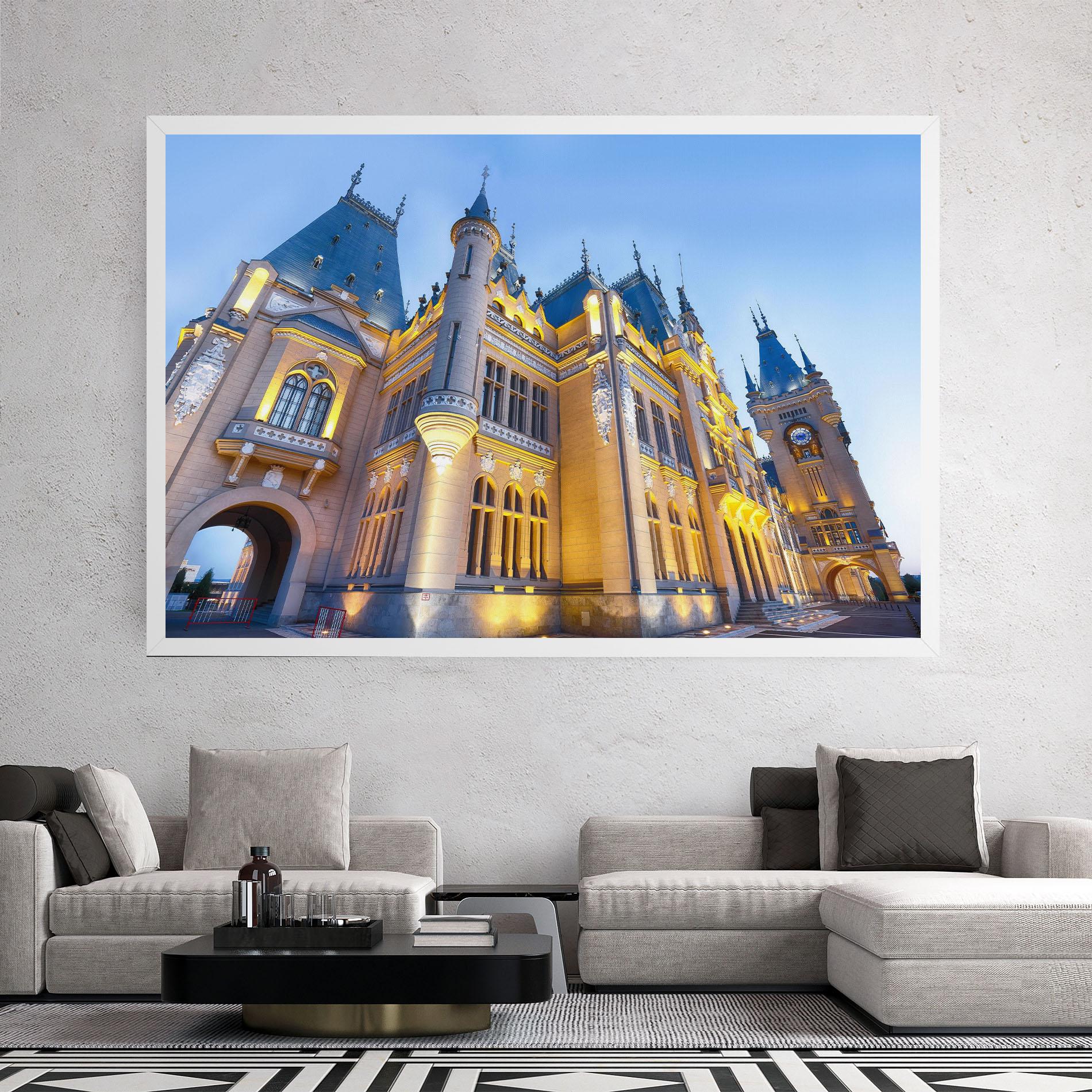 Leinwandbild Palace Culture Romania mockup 2
