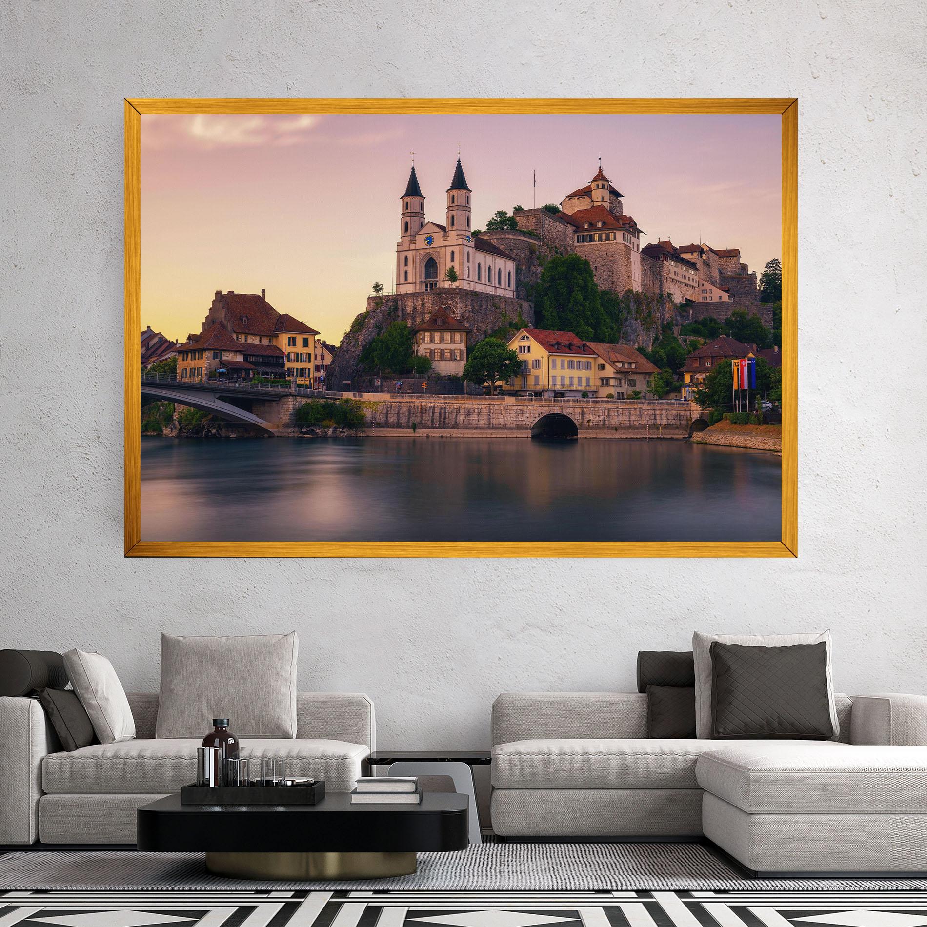 Leinwandbild Aarburg Castle mockup 2
