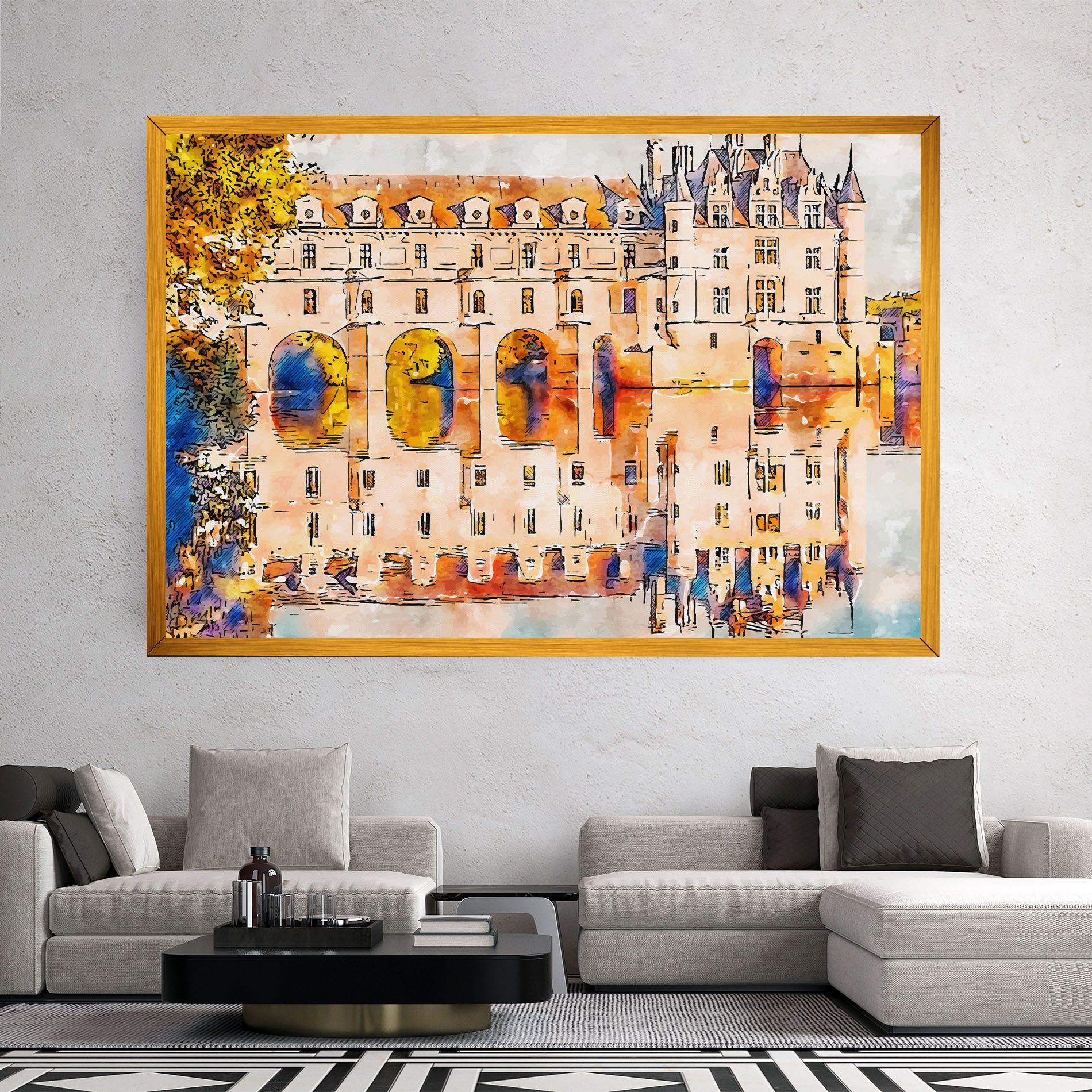 Blue Orange Castle mockup 2