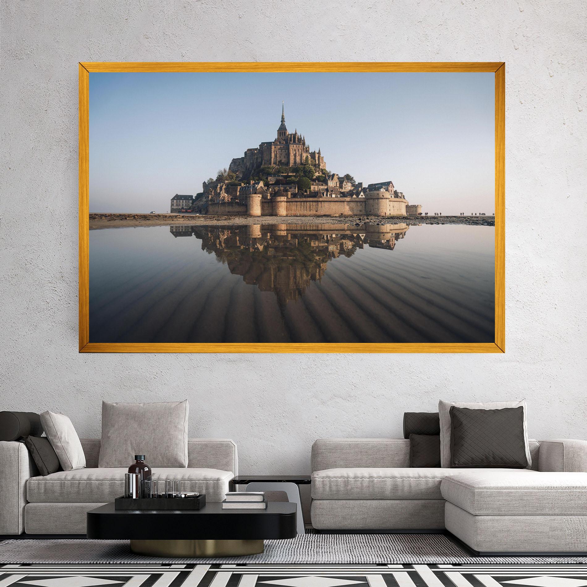 Leinwandbild Castle Reflection mockup 2