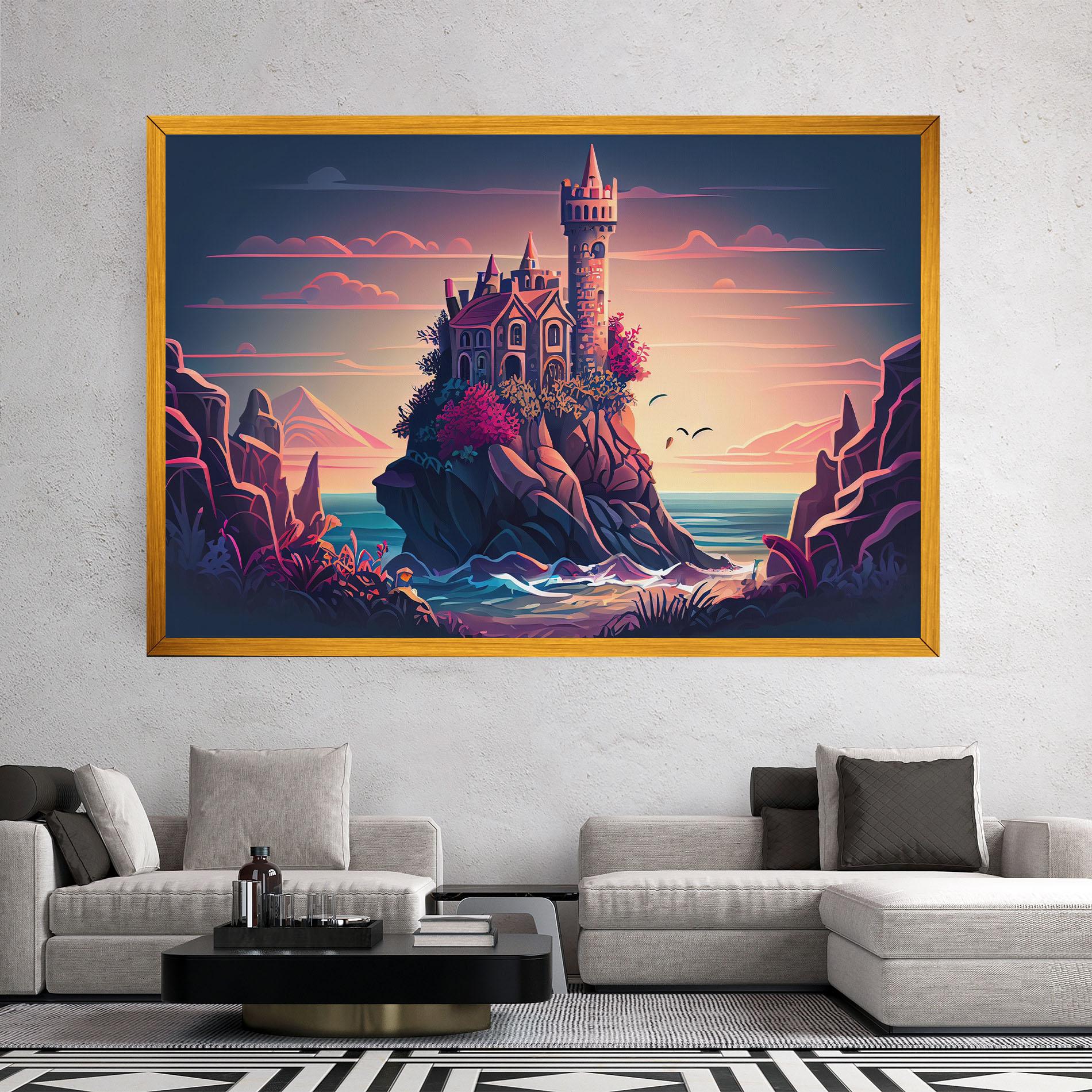 Leinwandbild Cliff Castle mockup 2