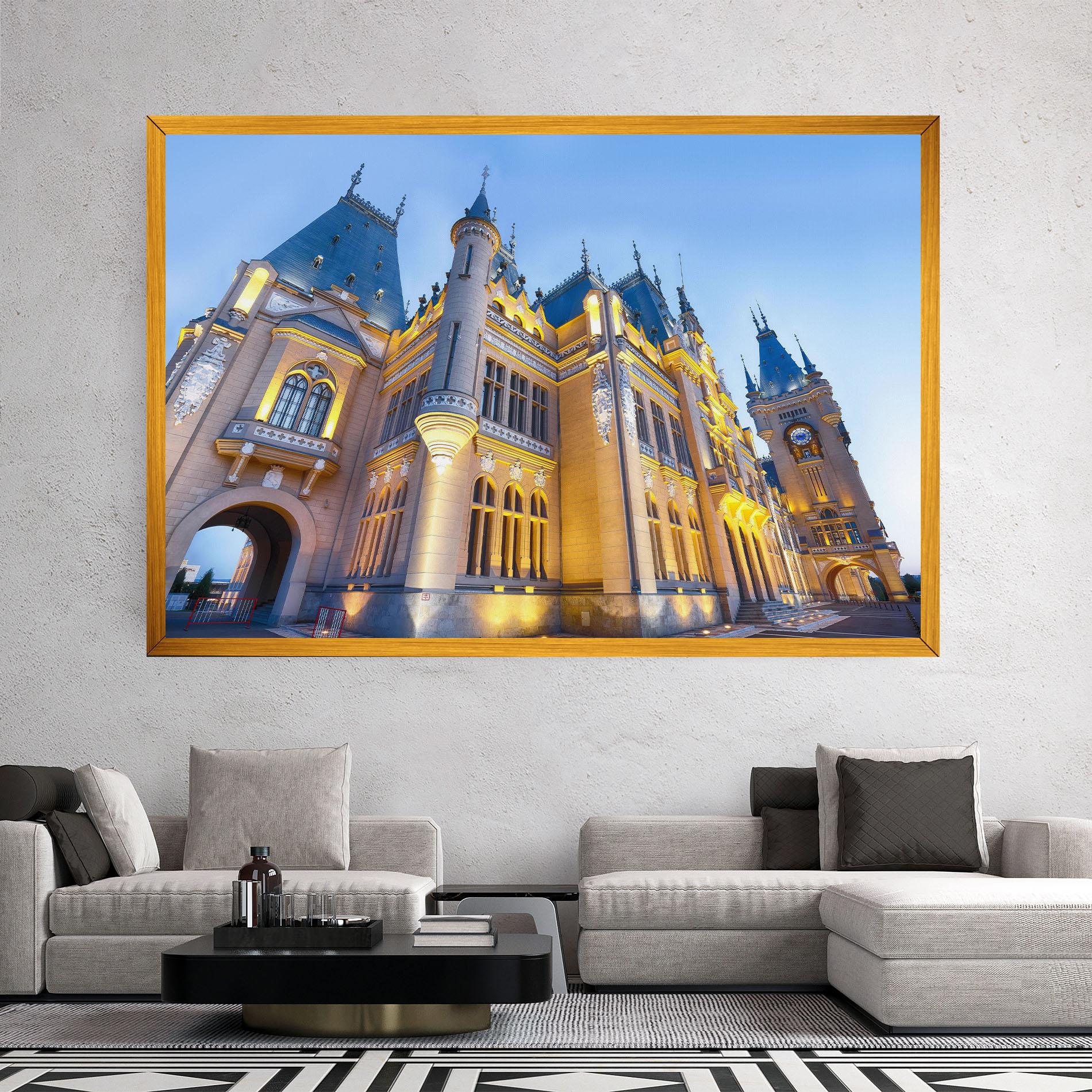 Leinwandbild Palace Culture Romania mockup 2