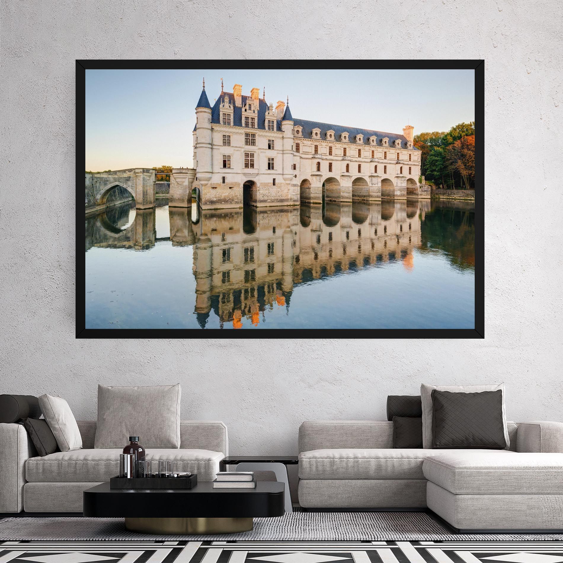 Chateau Chenonceau Castle mockup 2