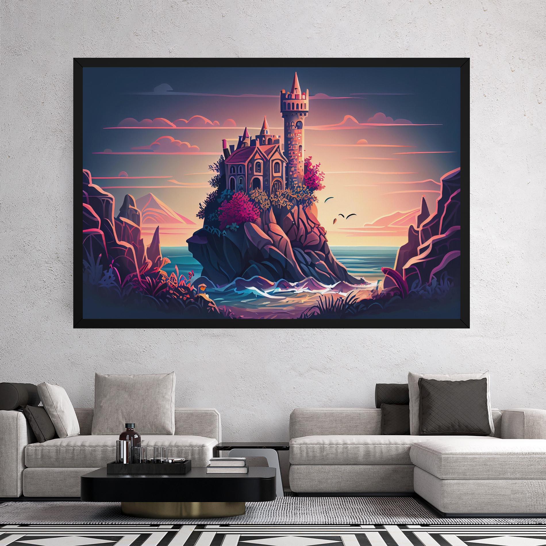 Leinwandbild Cliff Castle mockup 2