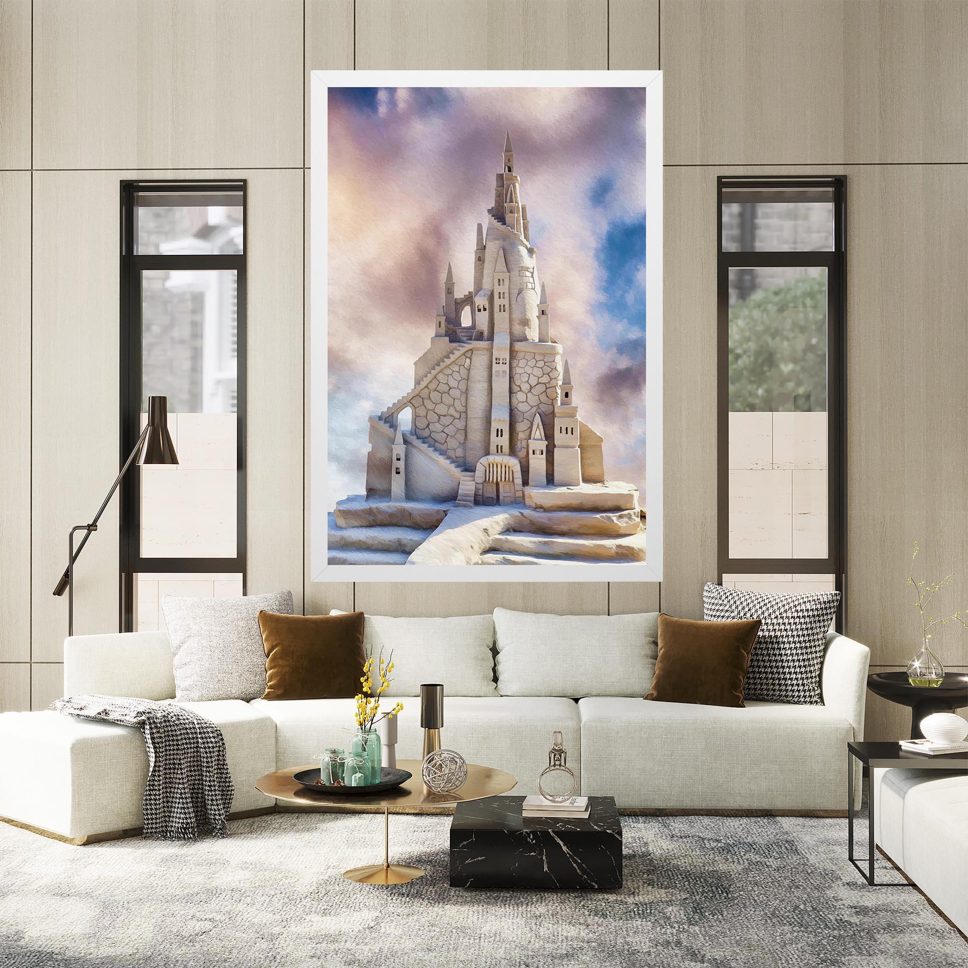 Leinwandbild Cream Castle mockup 2