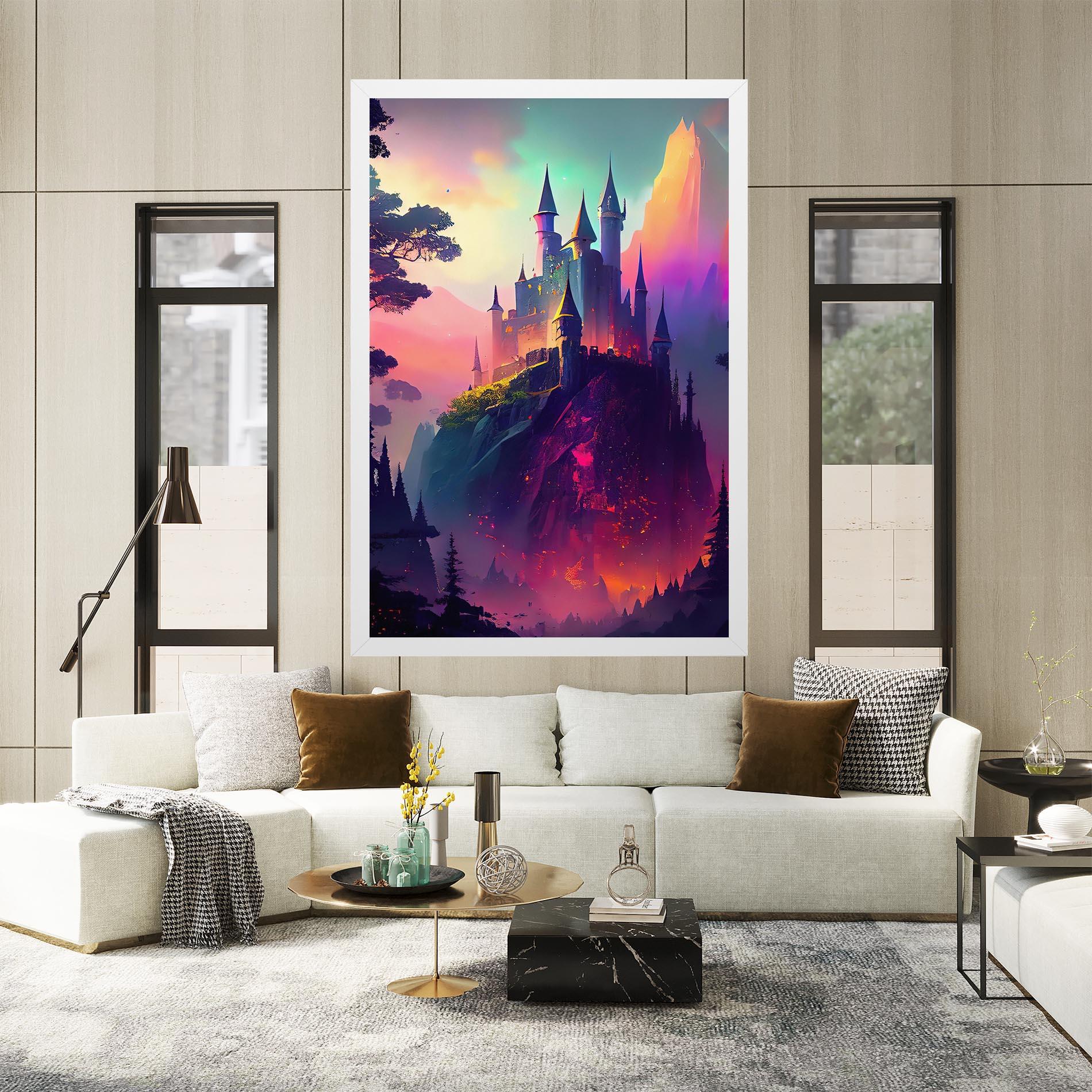 Leinwandbild Purple Orange Castle mockup 2