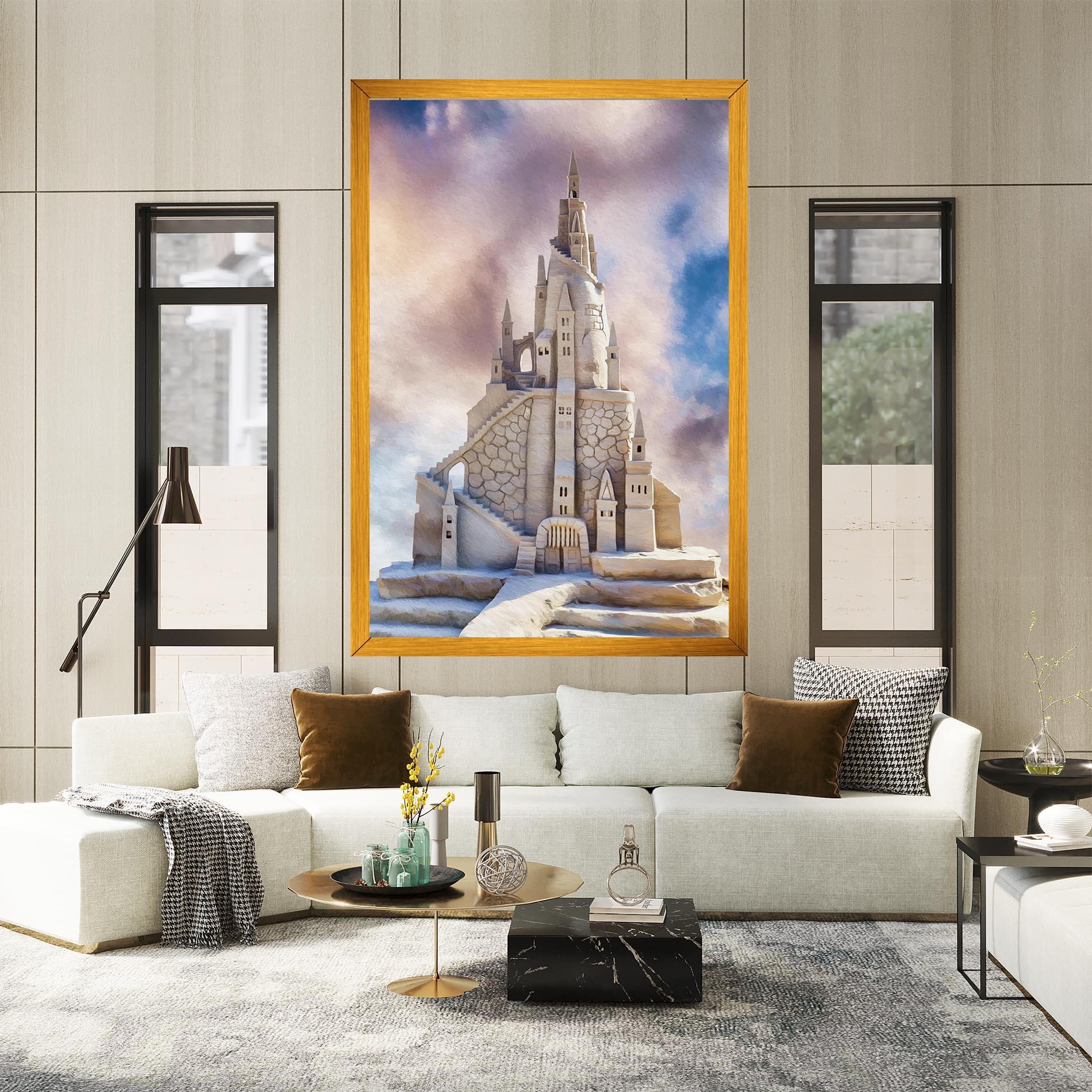 Leinwandbild Cream Castle mockup 2