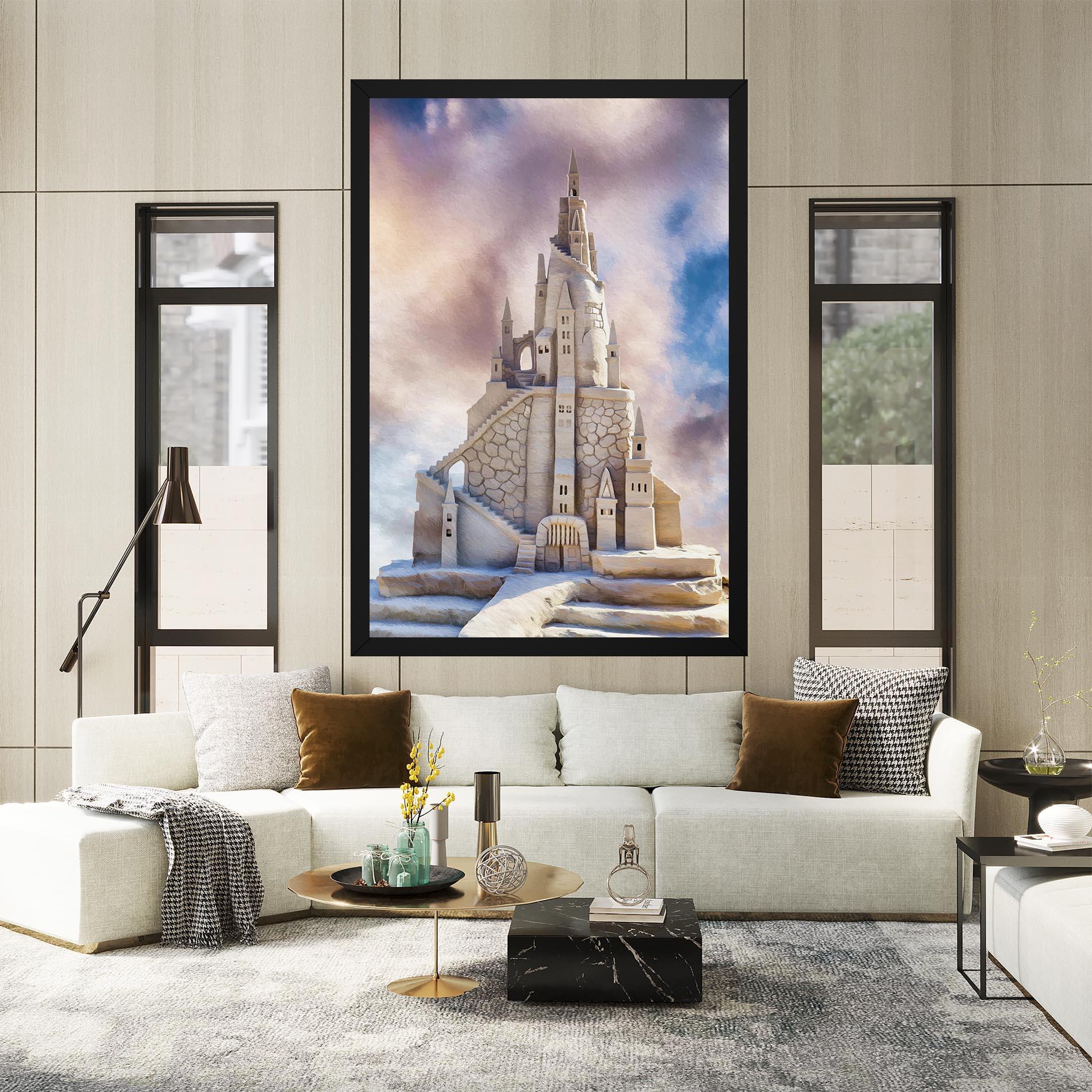 Leinwandbild Cream Castle mockup 2