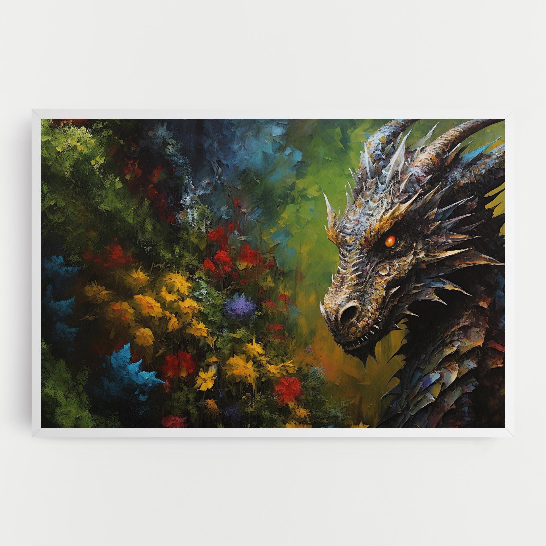 Leinwandbild Dragon In Nature mockup 0