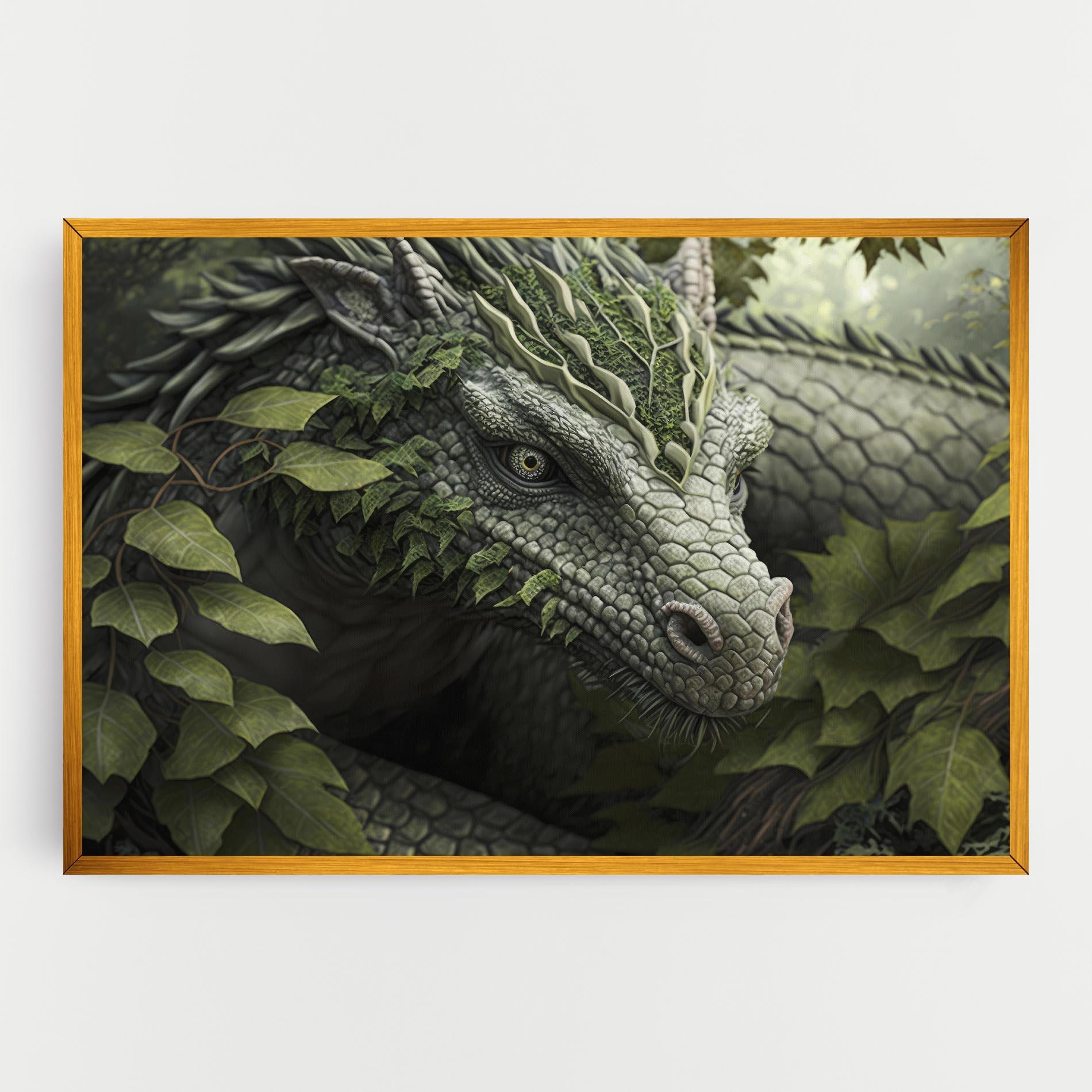 Leinwandbild Ancient Forest Dragon mockup 0