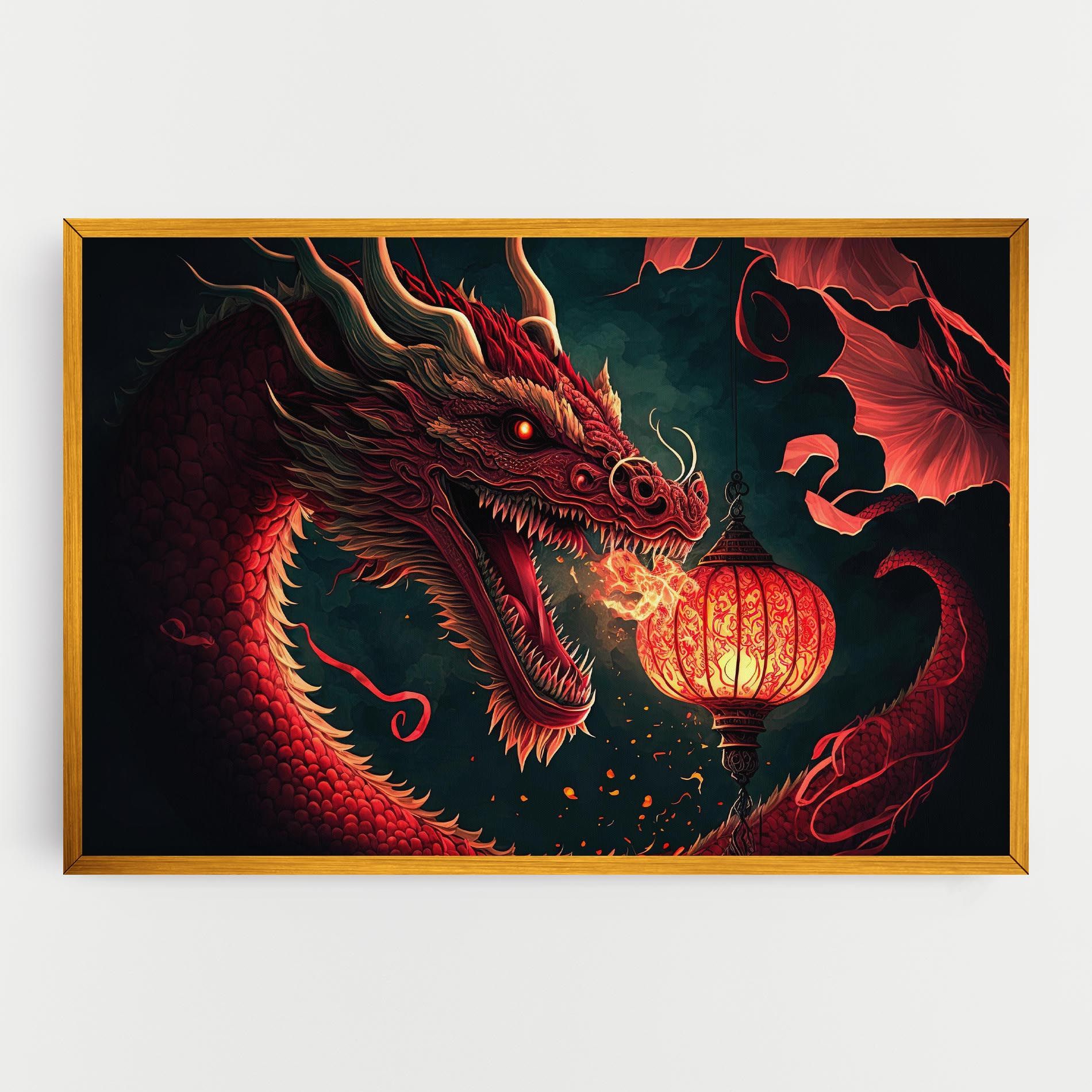 Red Fire Dragon mockup 0