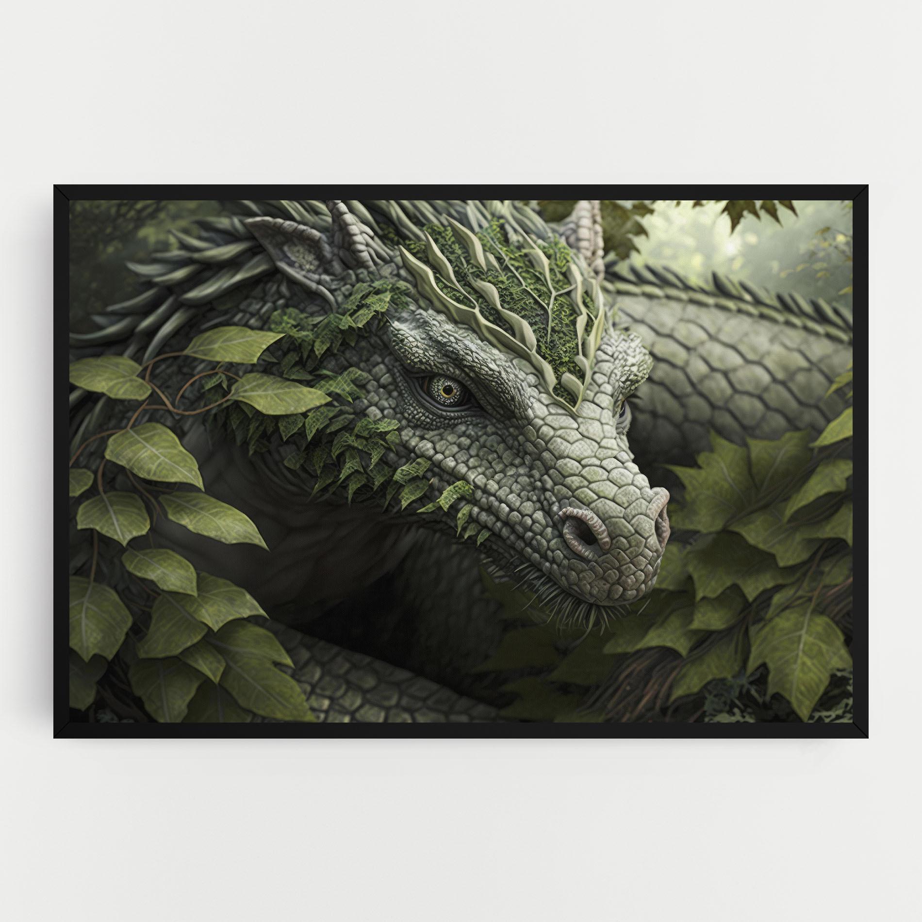 Leinwandbild Ancient Forest Dragon mockup 0