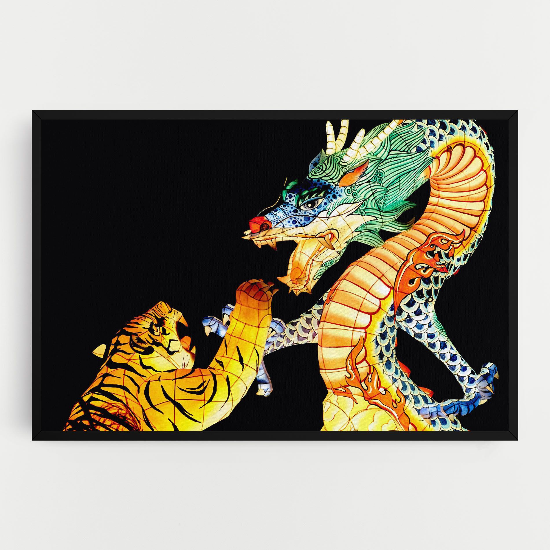 Chinese Dragon And Tiger mockup 0