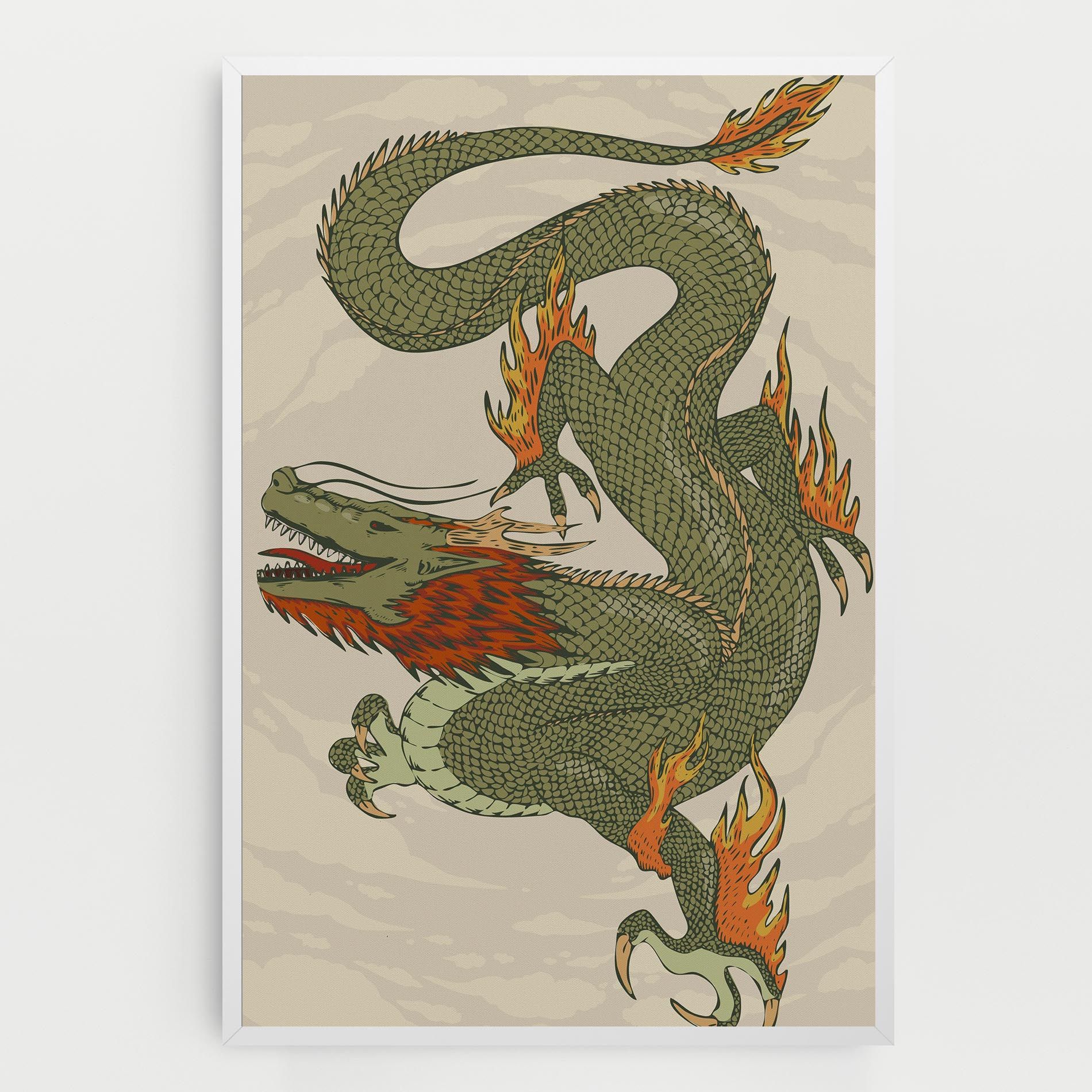 Chinese Dragon Green mockup 0