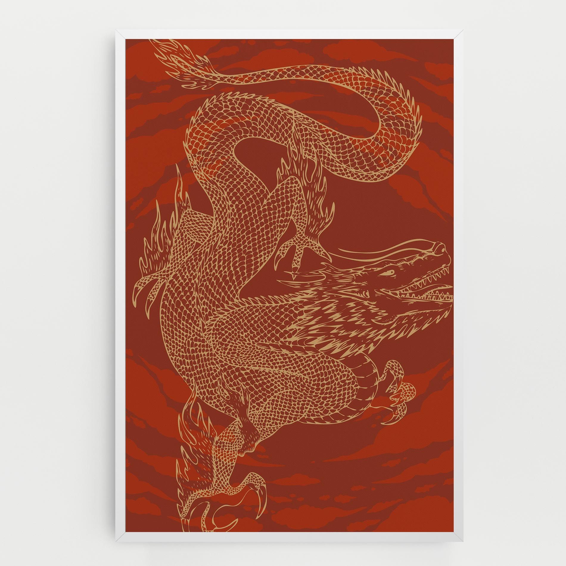 Chinese Dragon Red mockup 0