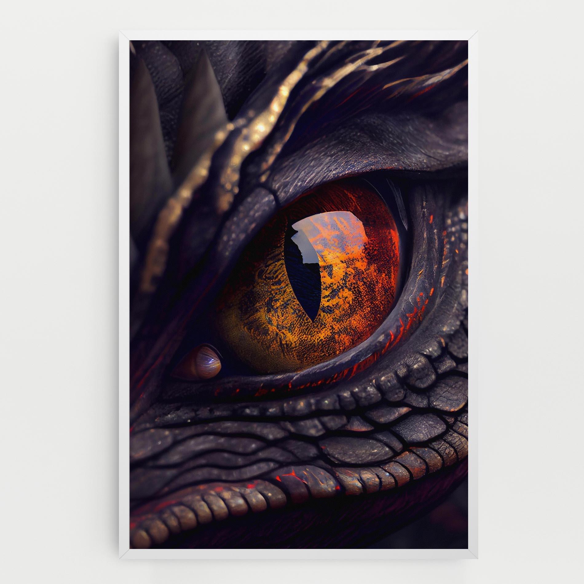 Leinwandbild Close Up Red Eye Dragon mockup 0