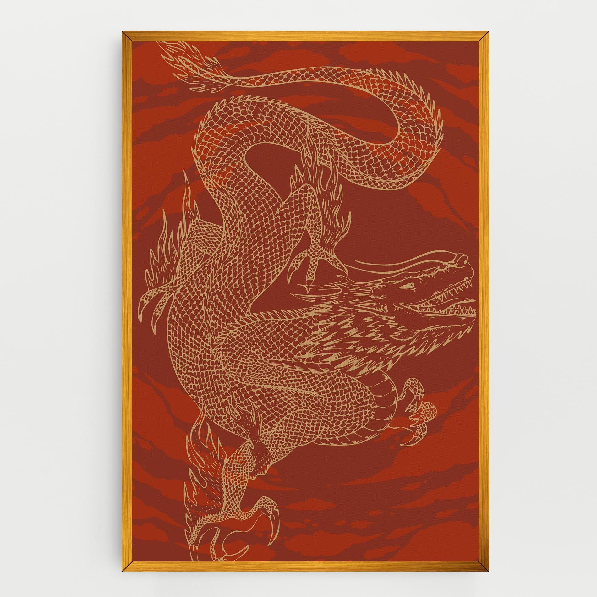 Chinese Dragon Red mockup 0