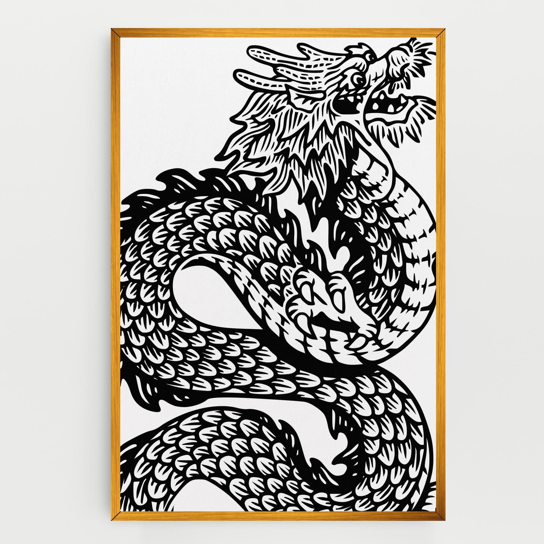 Dragon Black Line mockup 0