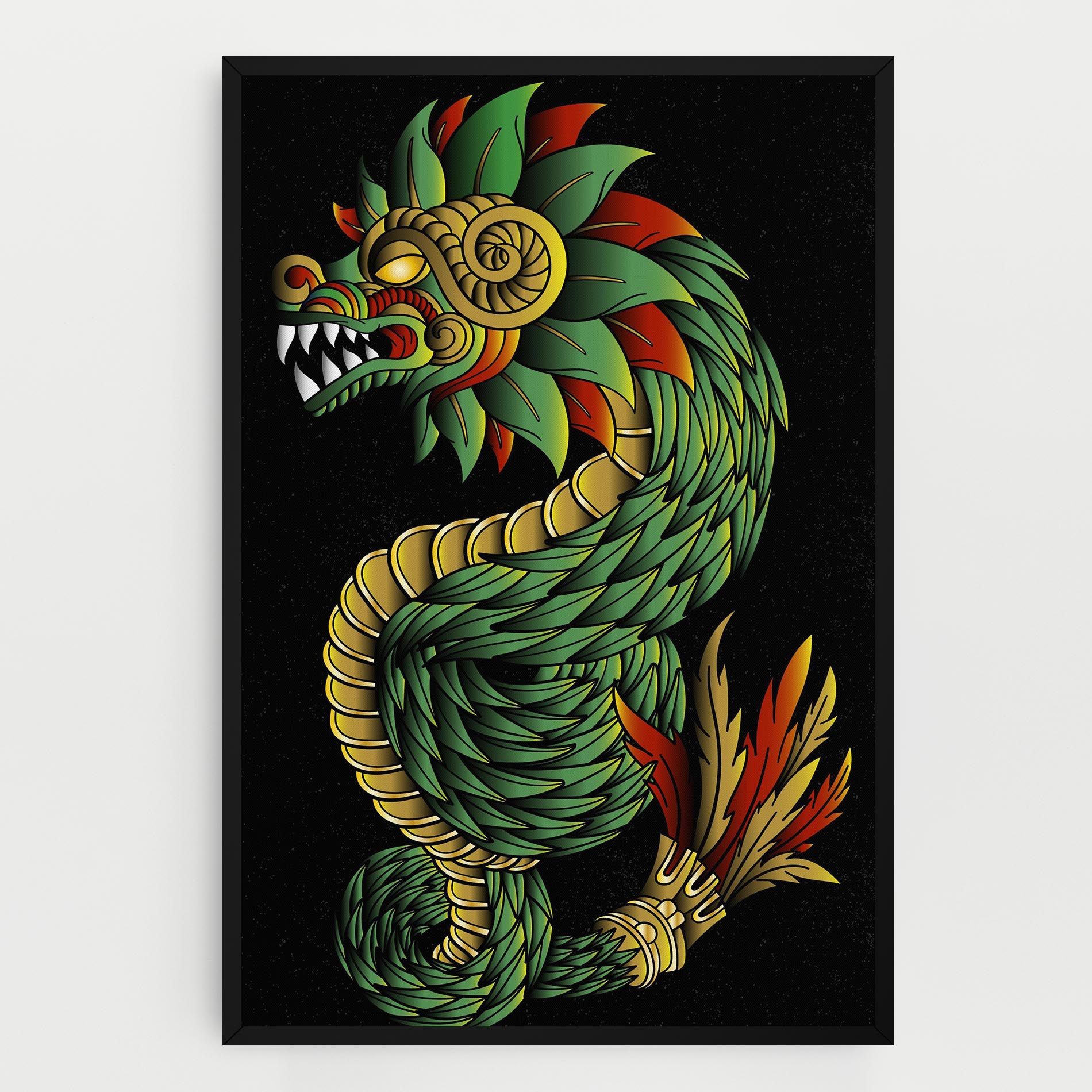 Green Yellow Dragon mockup 0