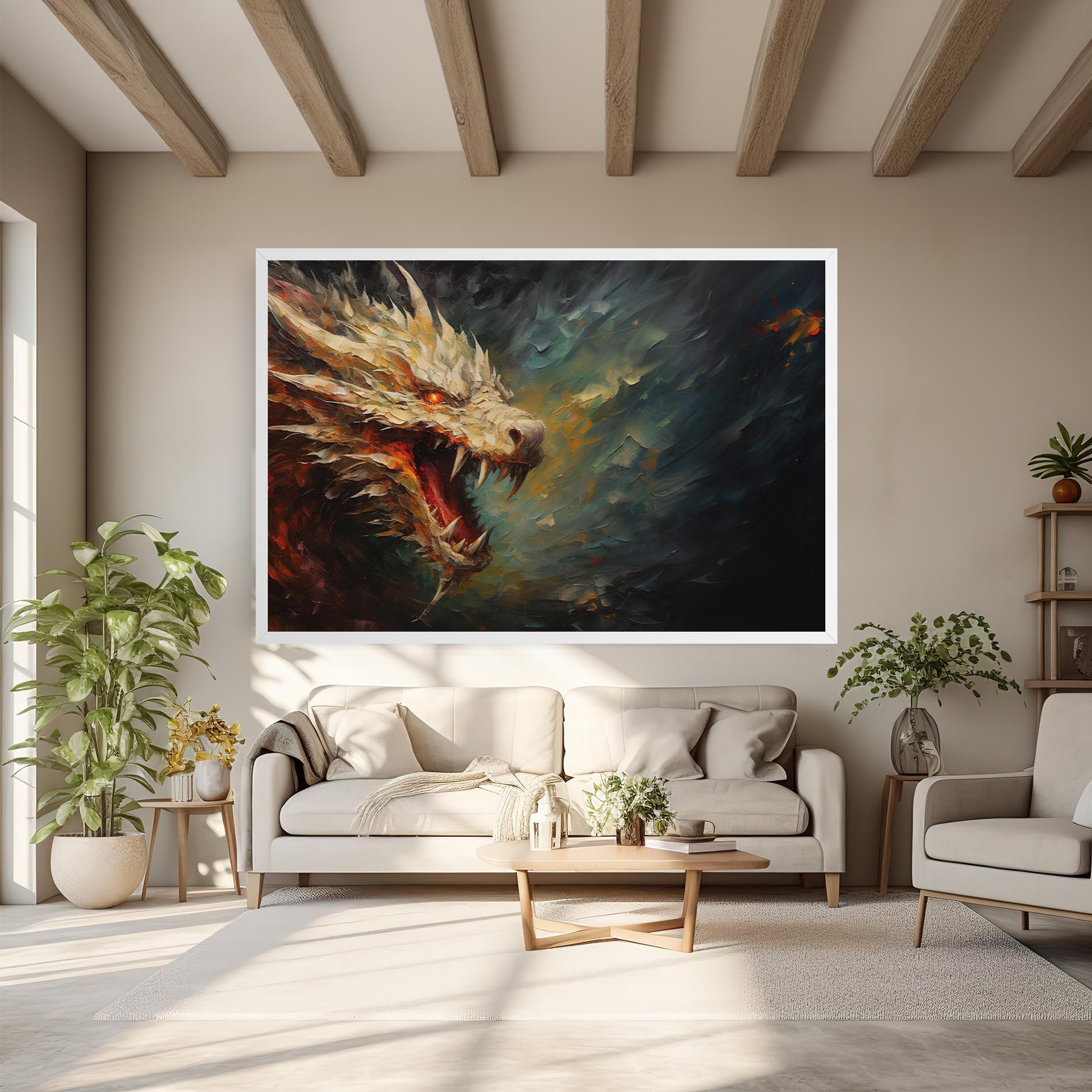 Angry Dragon Painting mockup 6