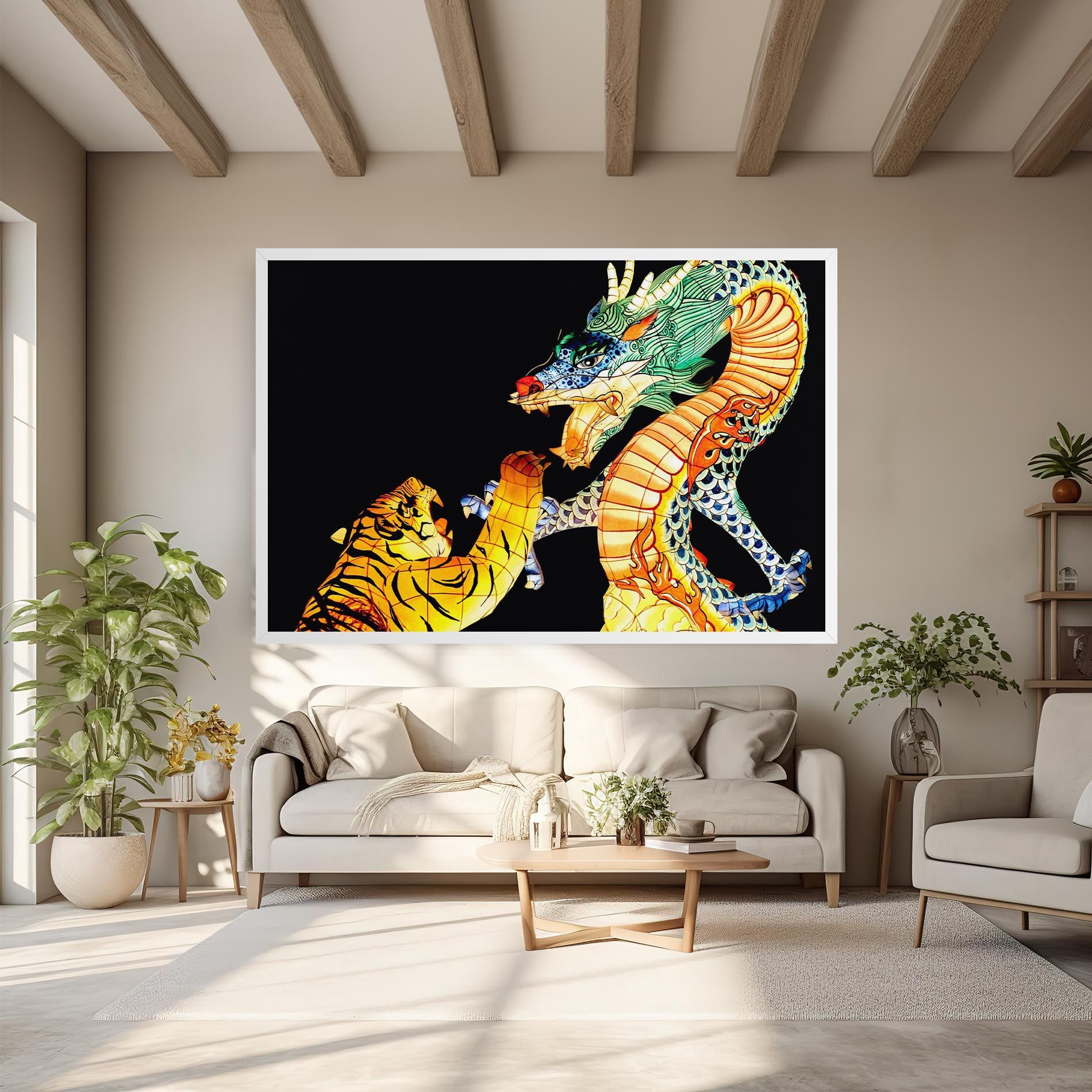 Chinese Dragon And Tiger mockup 6