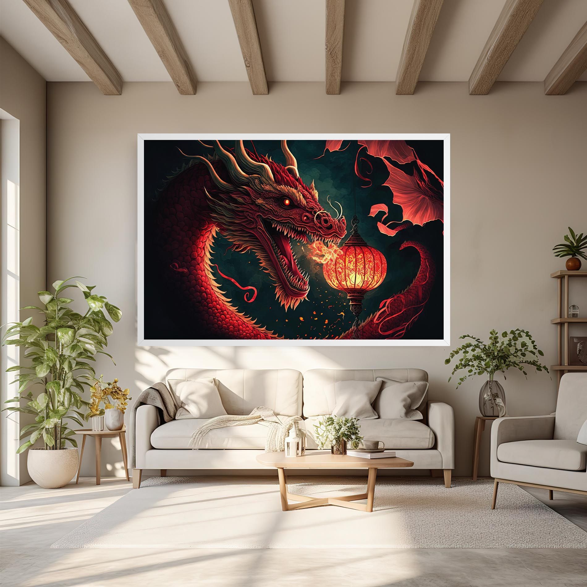 Red Fire Dragon mockup 6