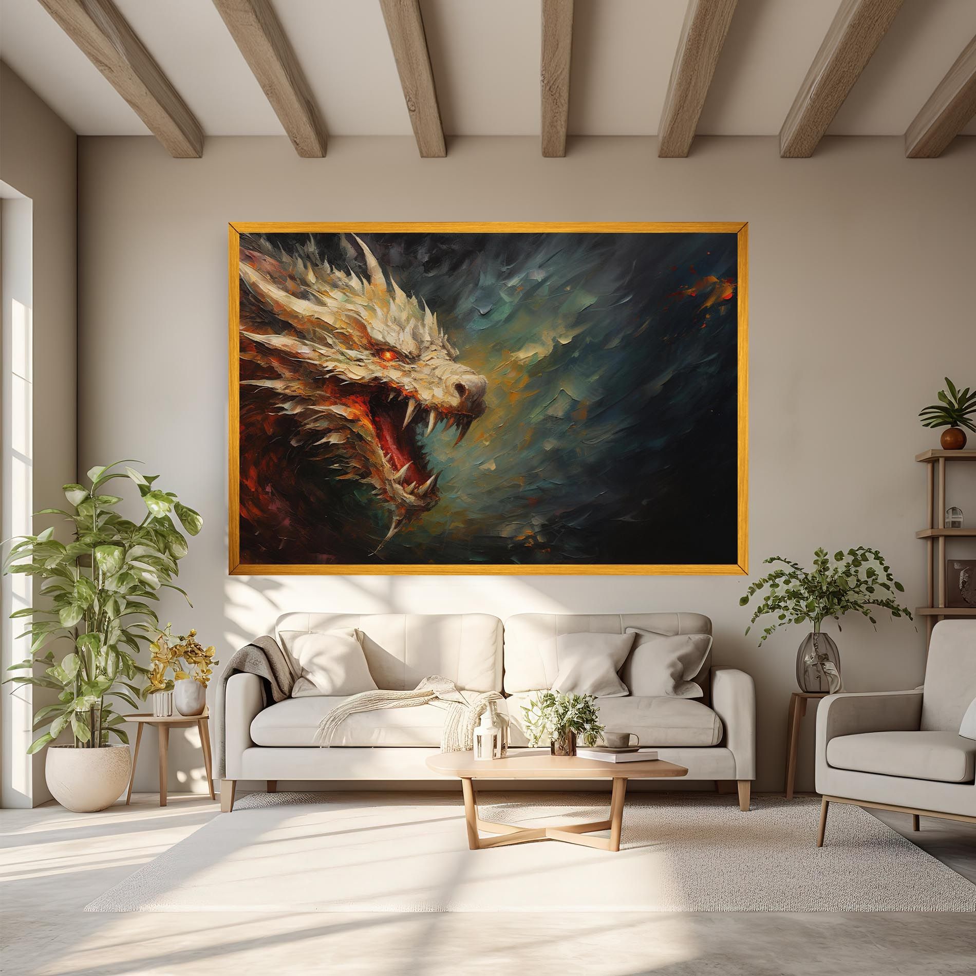 Angry Dragon Painting mockup 6