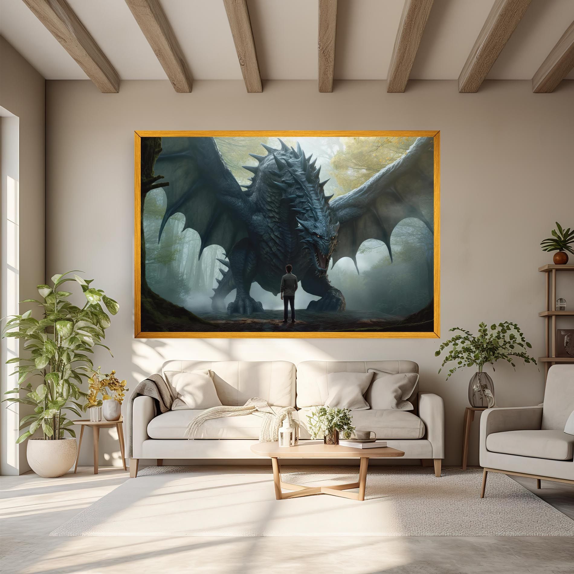 Huge Dragon Fantasy mockup 6