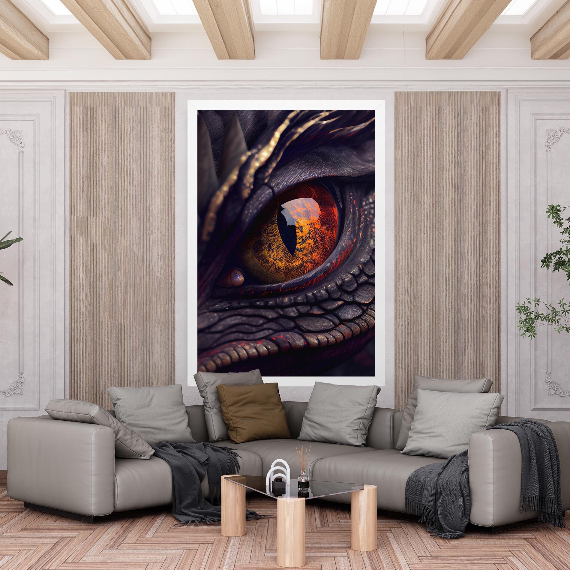 Close Up Red Eye Dragon mockup 6