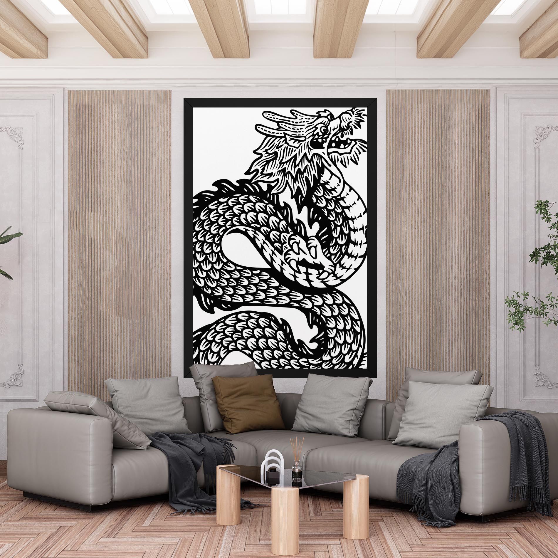 Dragon Black Line mockup 6