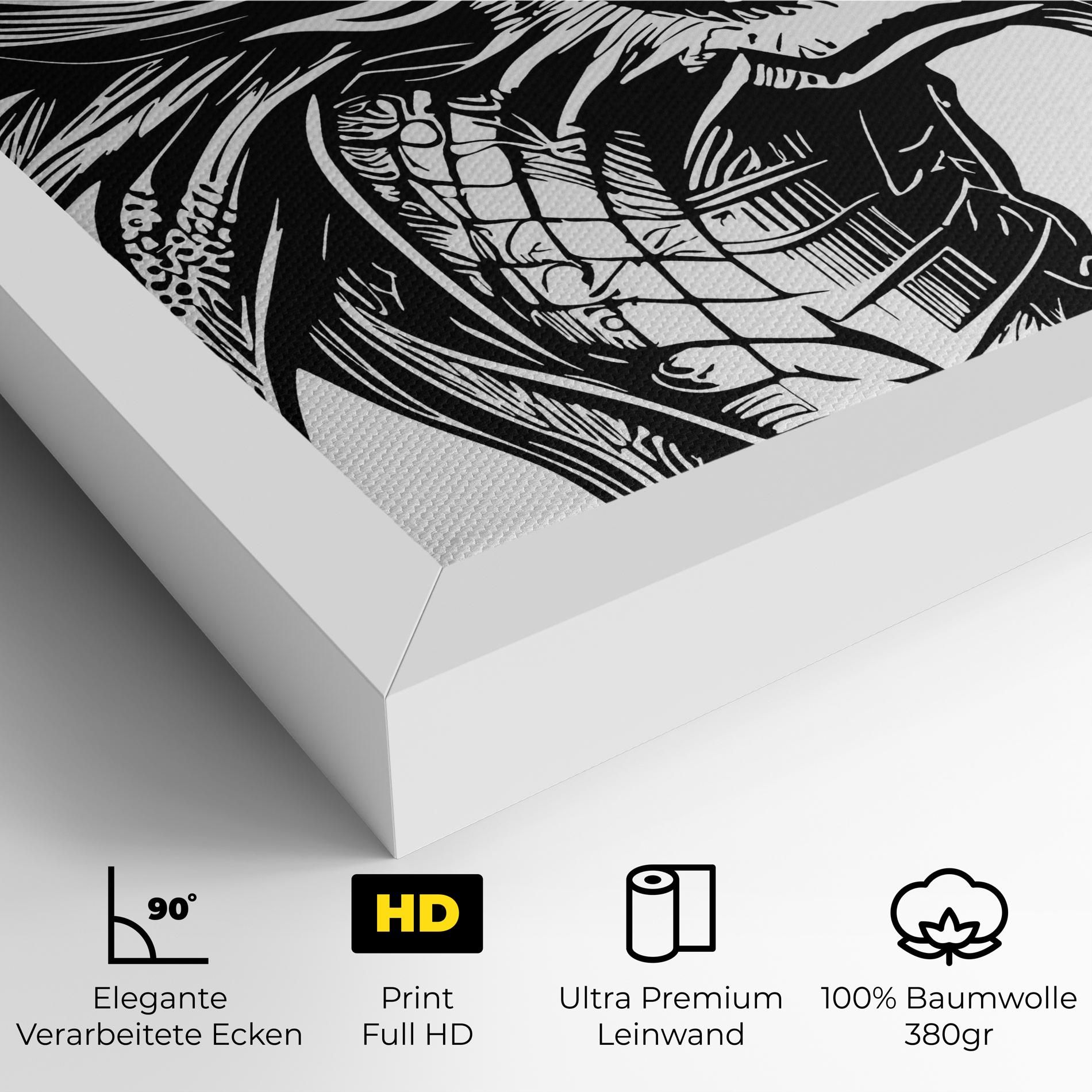 Black Line Dragon mockup 4
