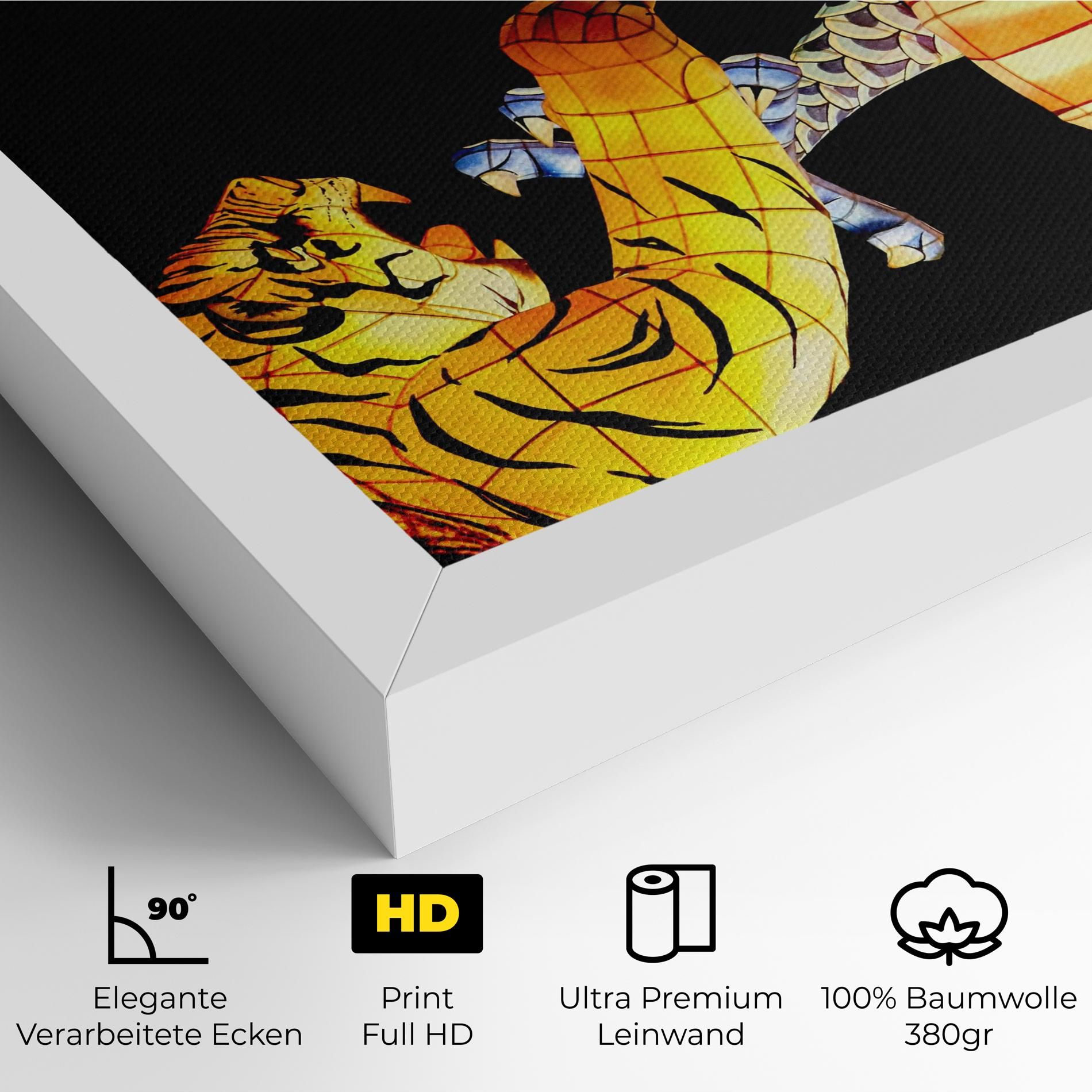 Chinese Dragon And Tiger mockup 4