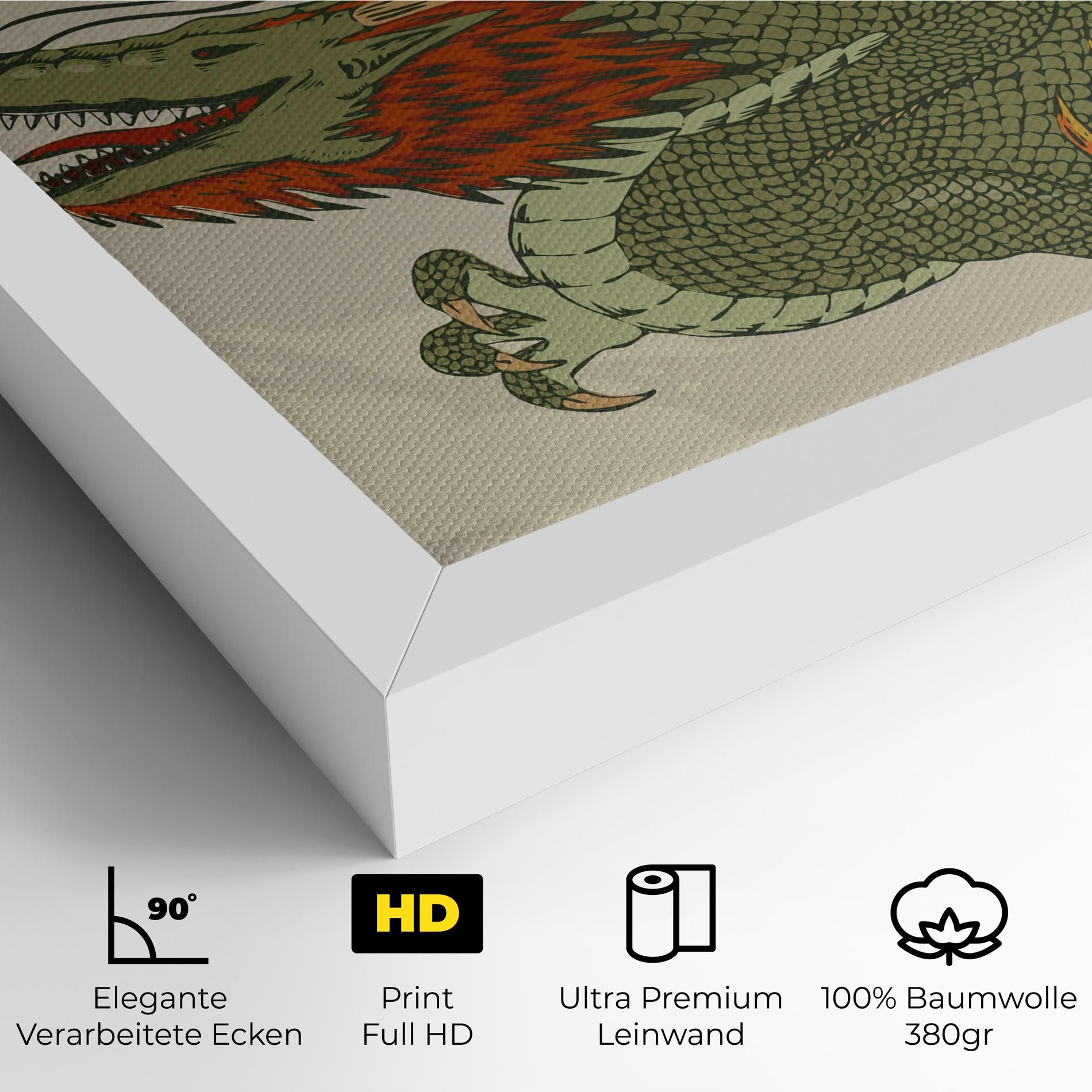 Chinese Dragon Green mockup 4