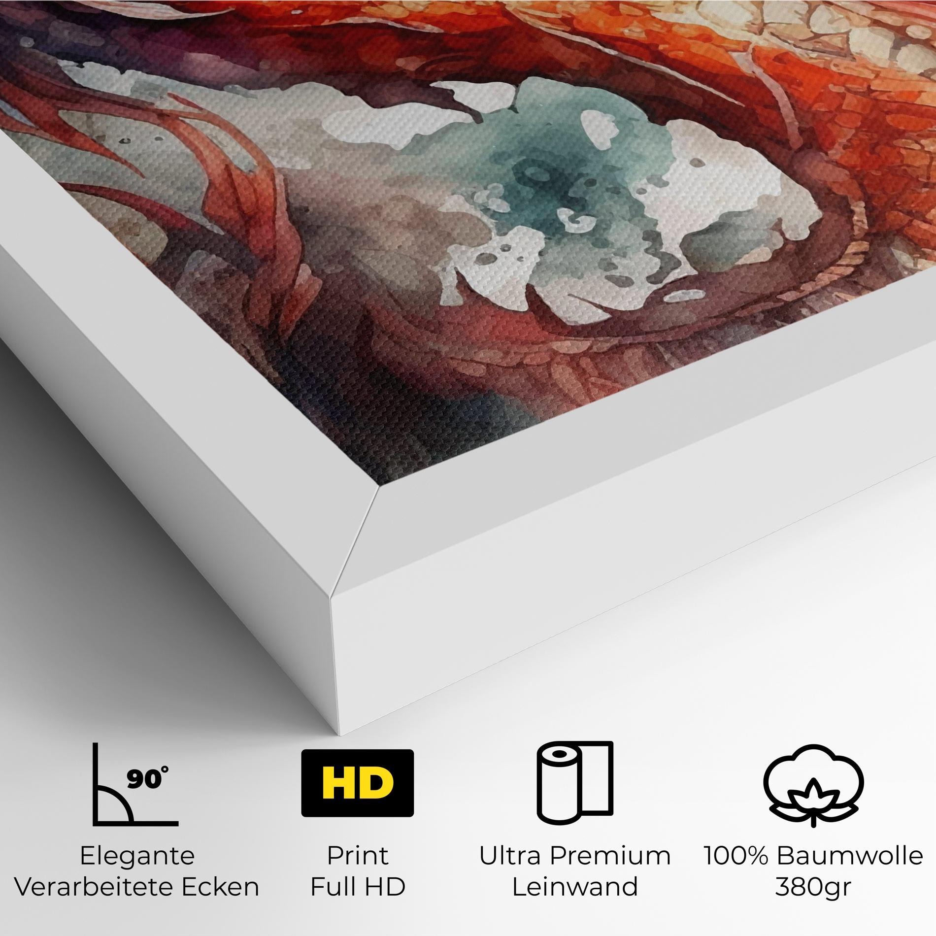 Leinwandbild Fire Dragon mockup 4