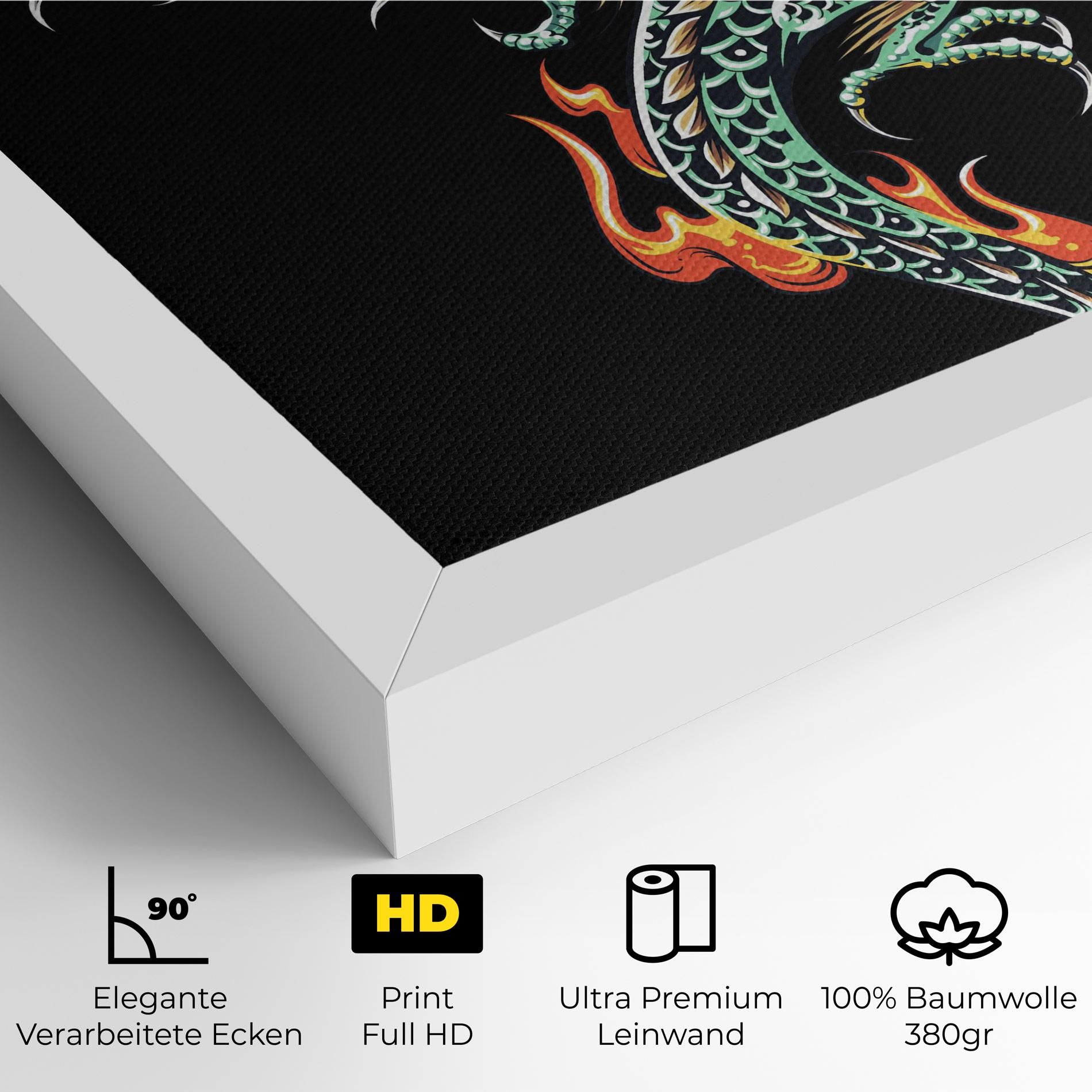 Green Fire Dragon mockup 4