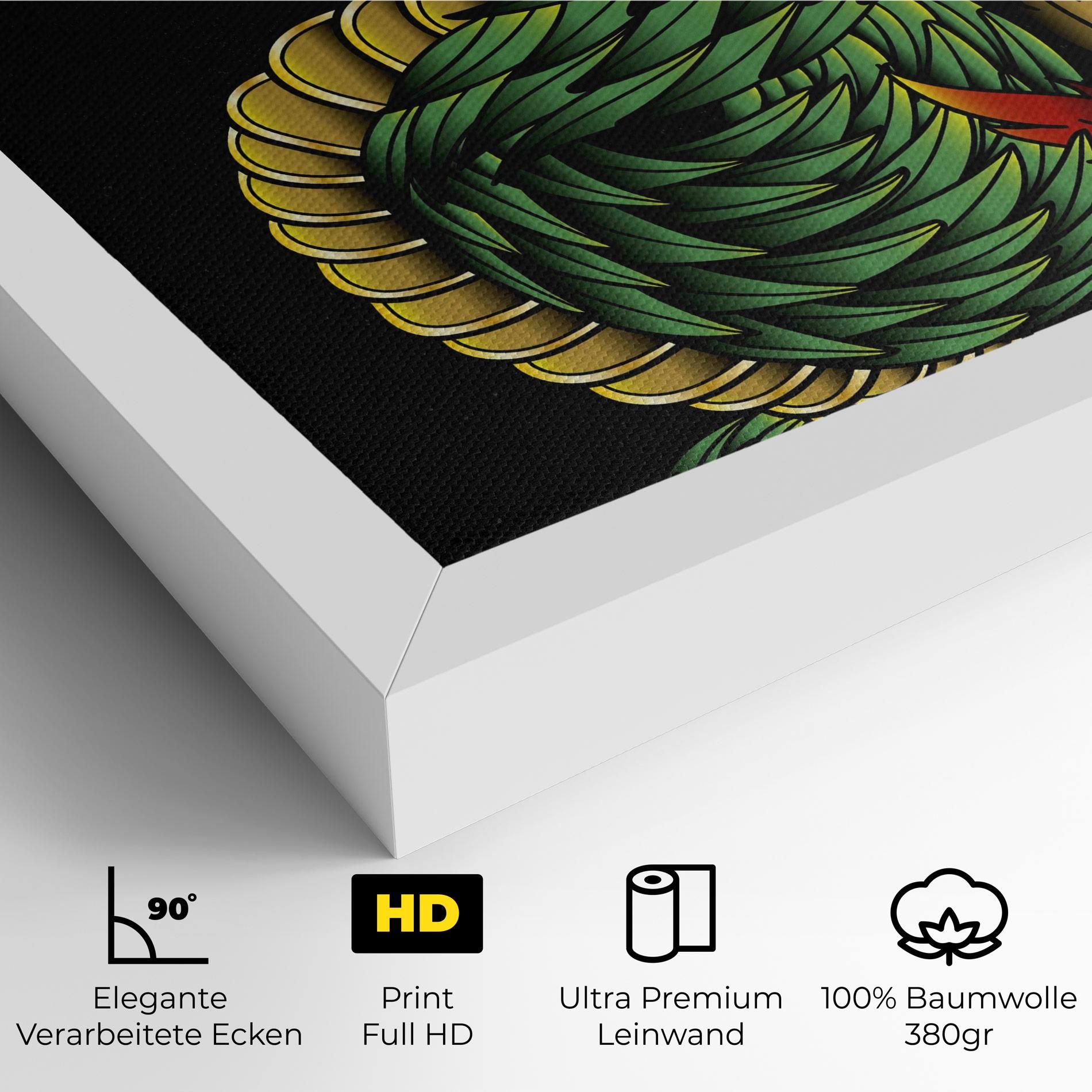 Green Yellow Dragon mockup 4