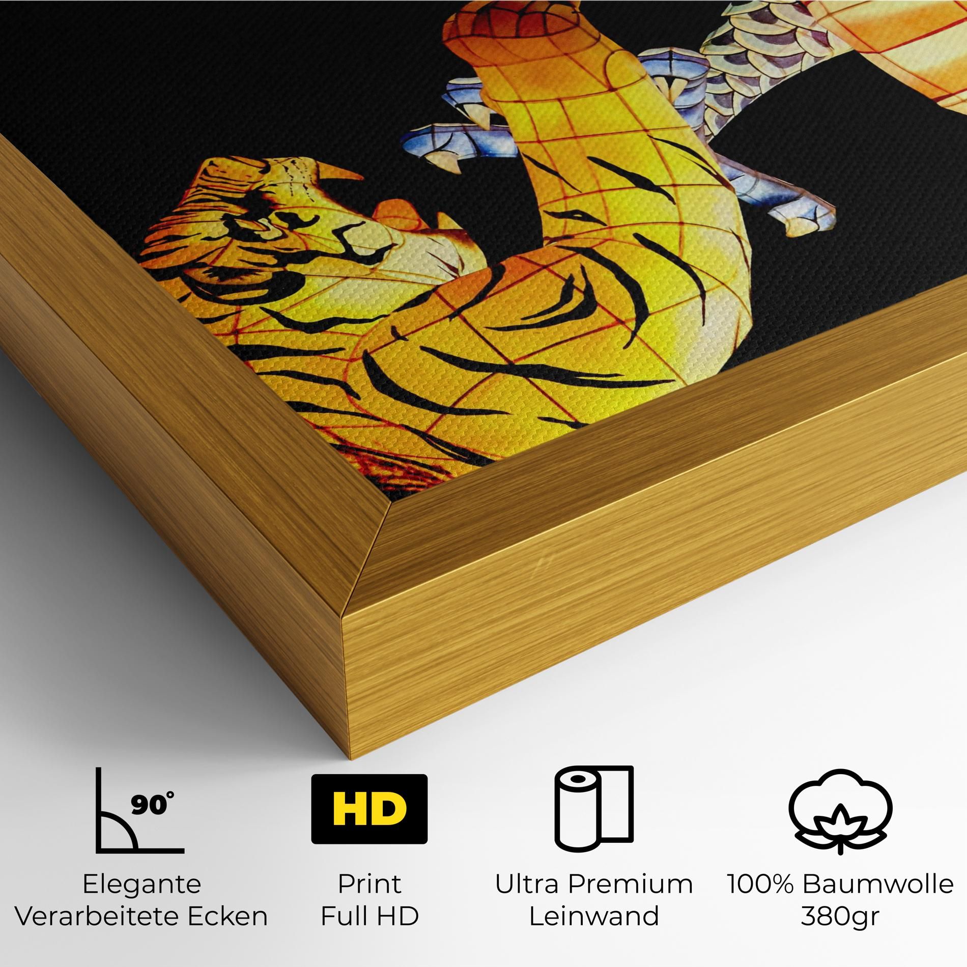 Chinese Dragon And Tiger mockup 4