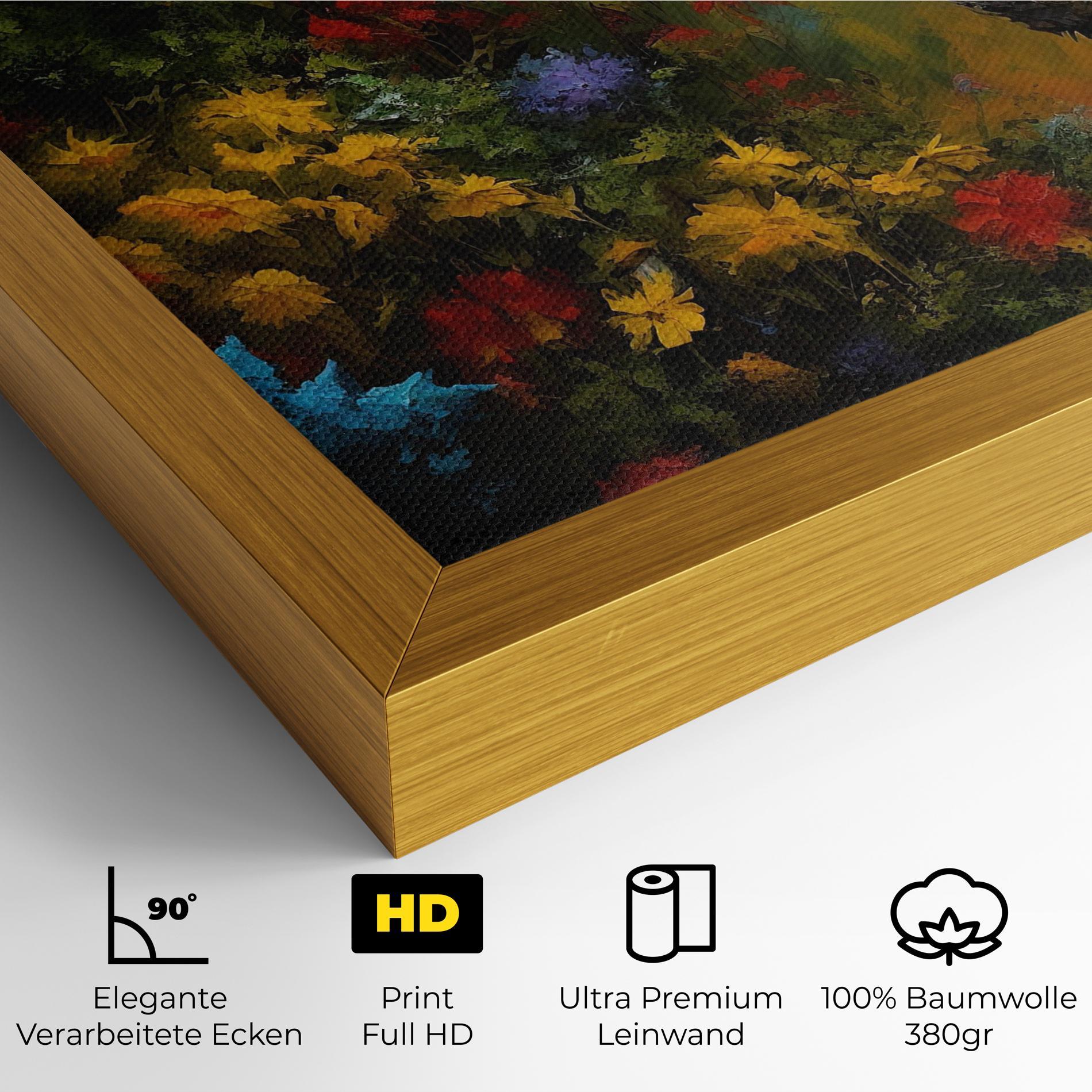 Leinwandbild Dragon In Nature mockup 4