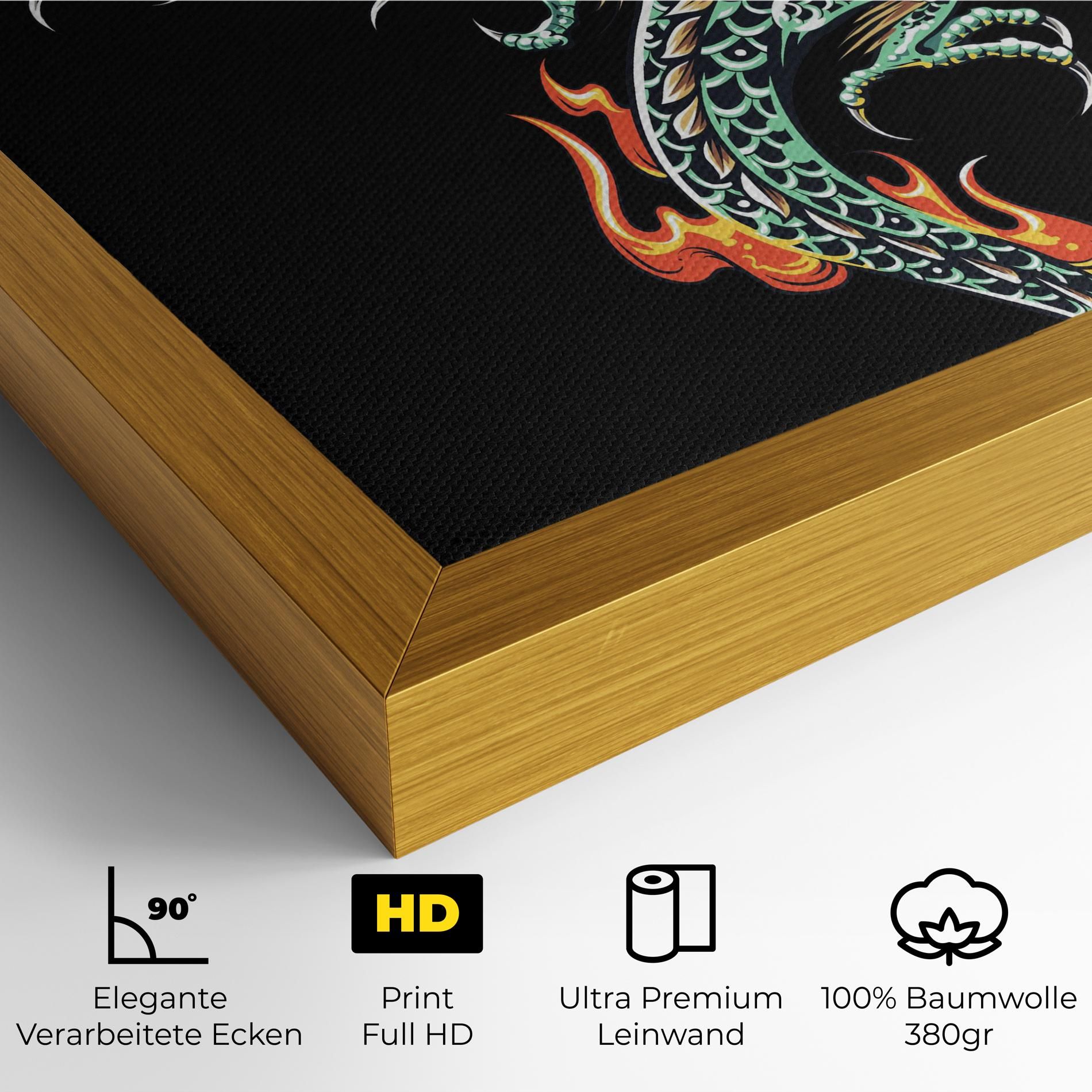 Green Fire Dragon mockup 4