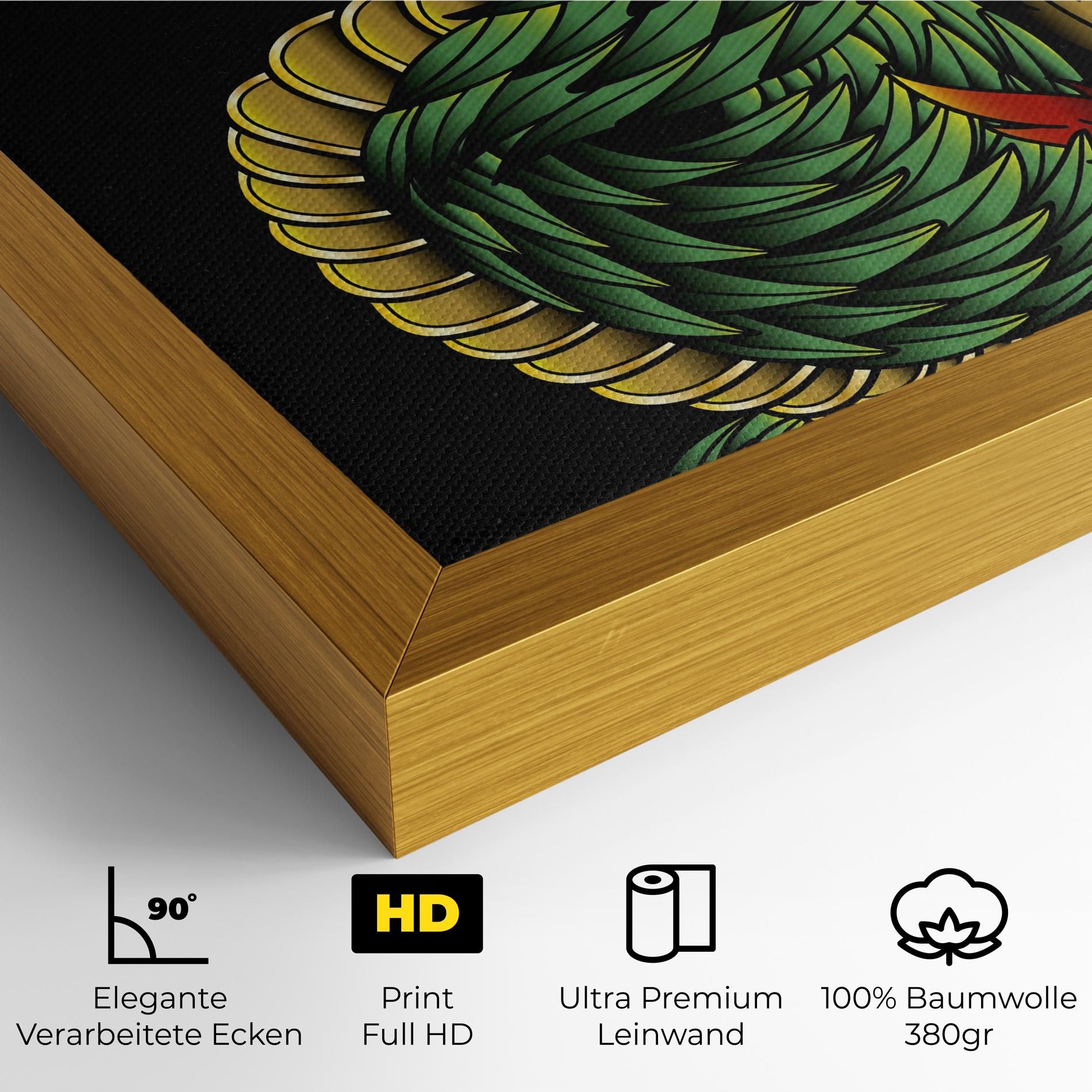 Green Yellow Dragon mockup 4