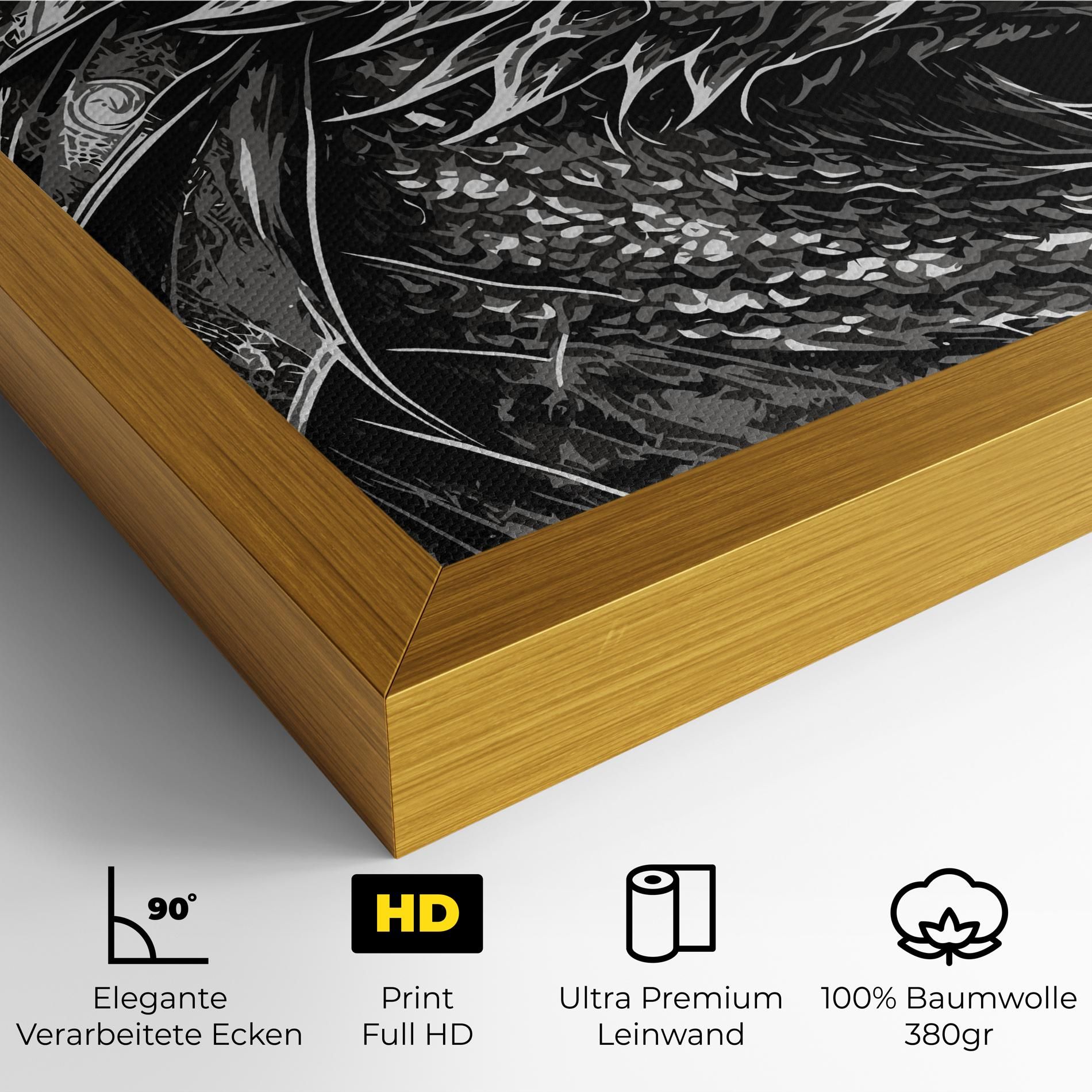 Grey White Dragon mockup 4