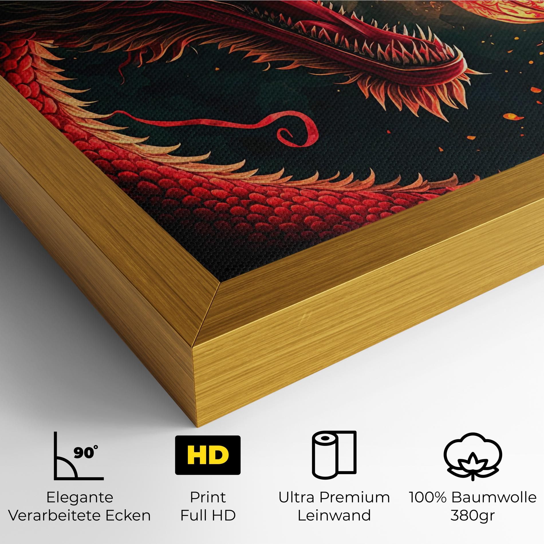 Red Fire Dragon mockup 4