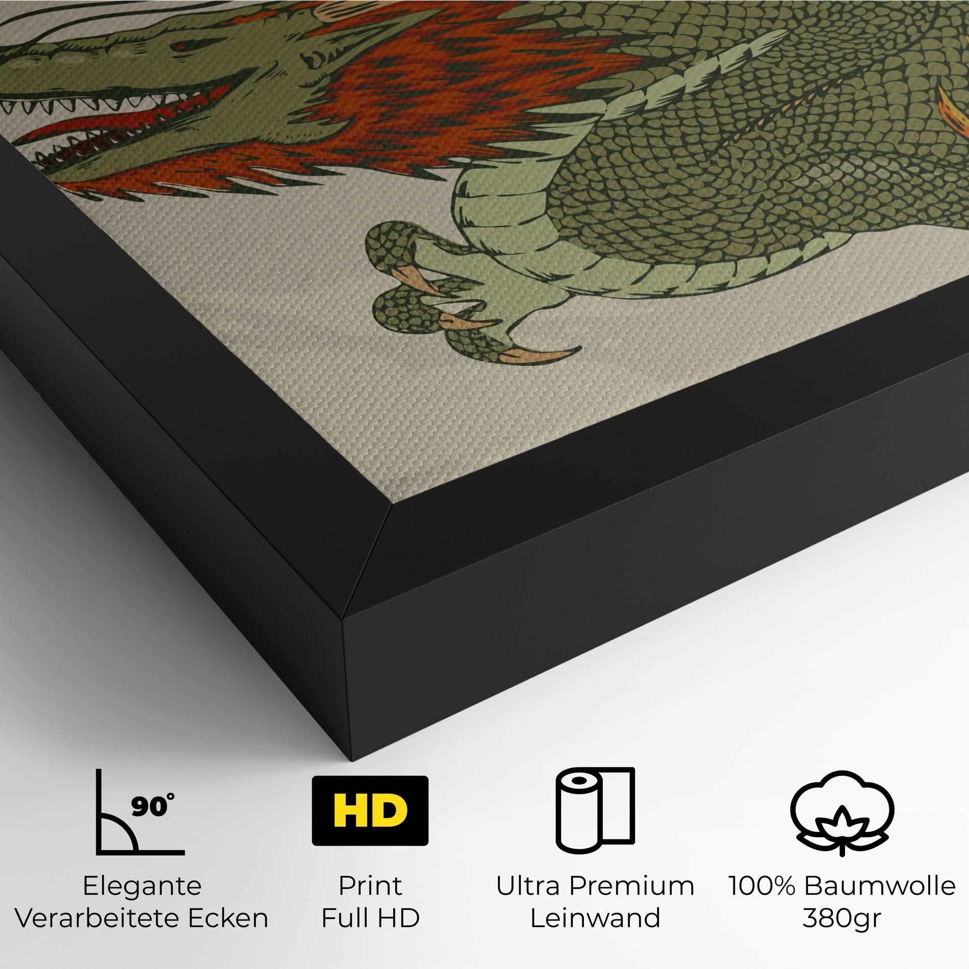 Chinese Dragon Green mockup 4