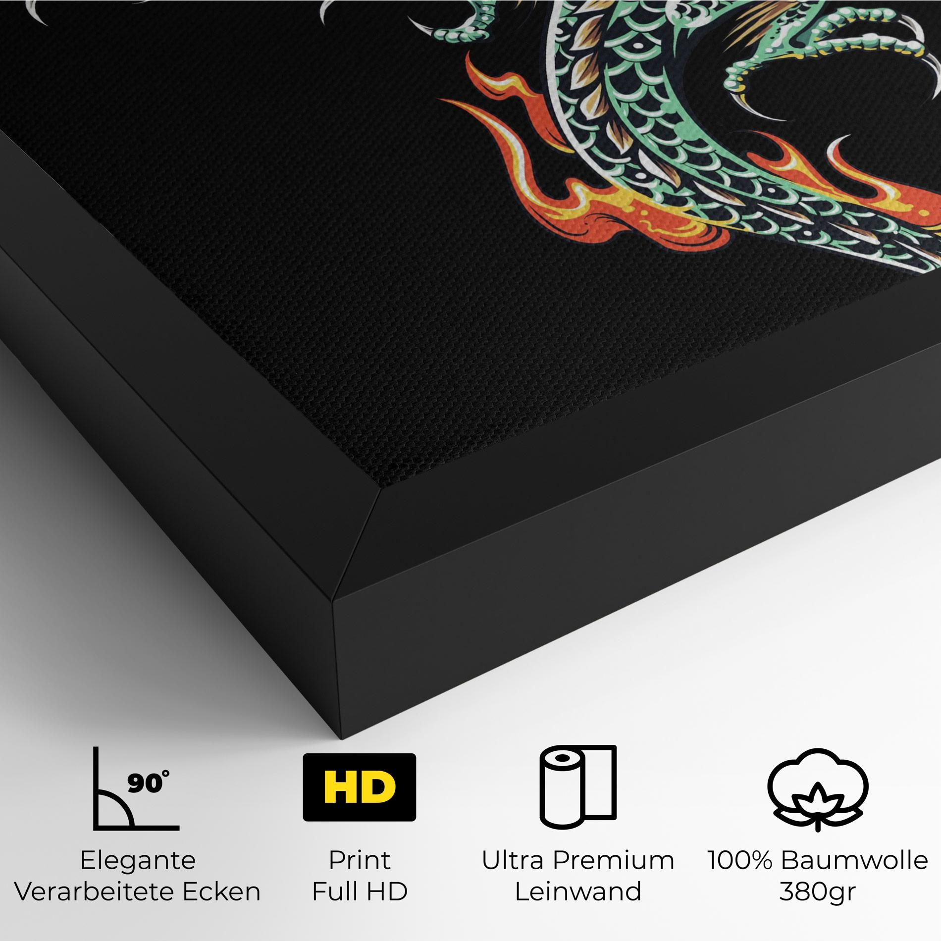 Green Fire Dragon mockup 4